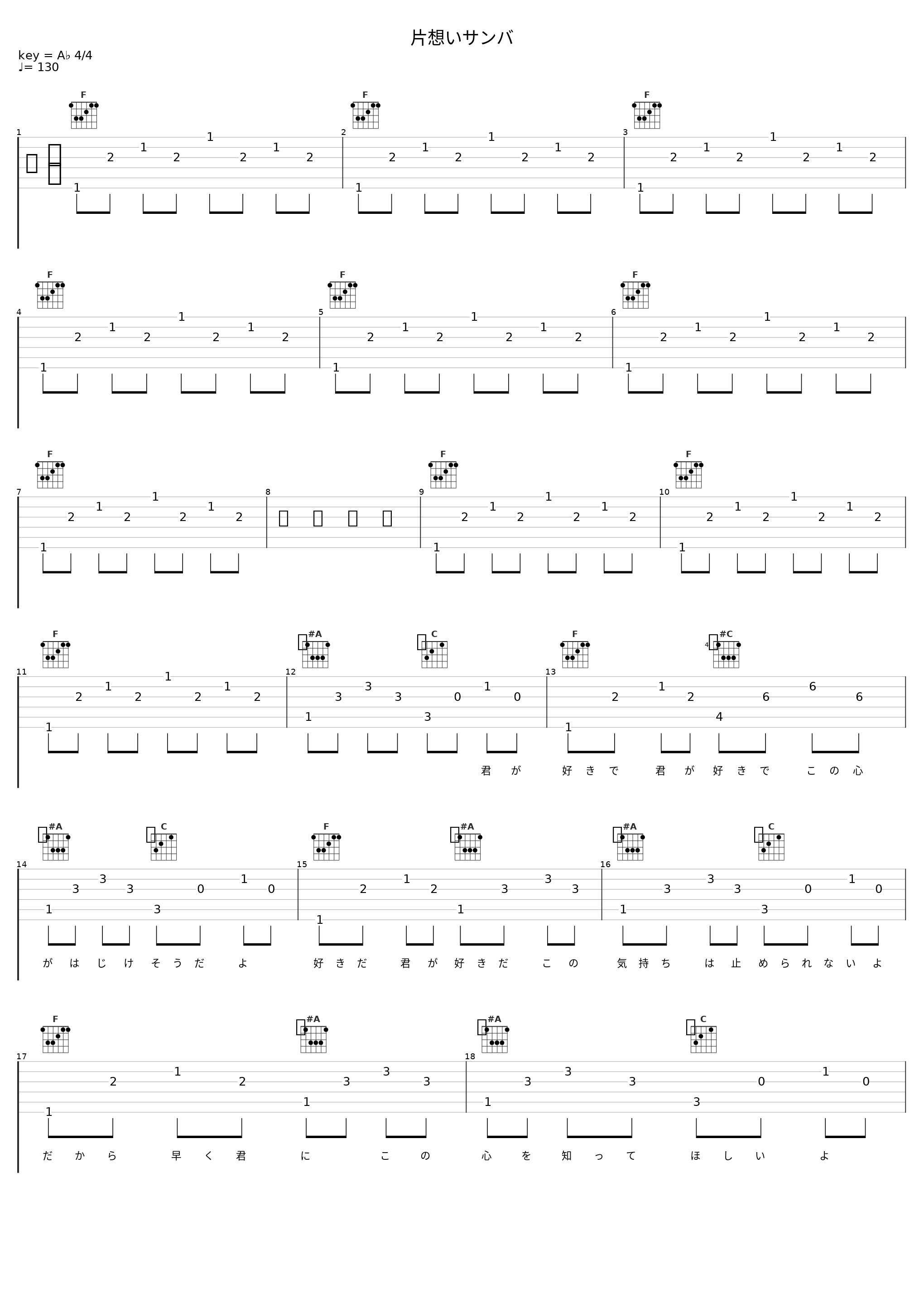 片想いサンバ_巡音流歌_1