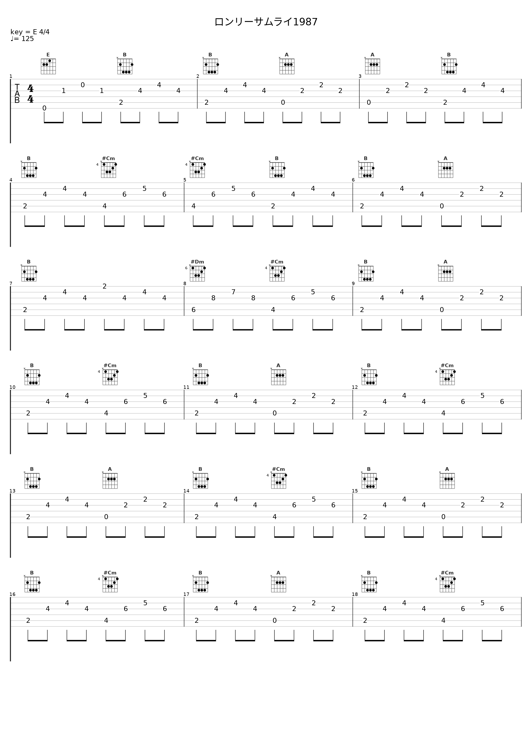 ロンリーサムライ1987_Desired_1