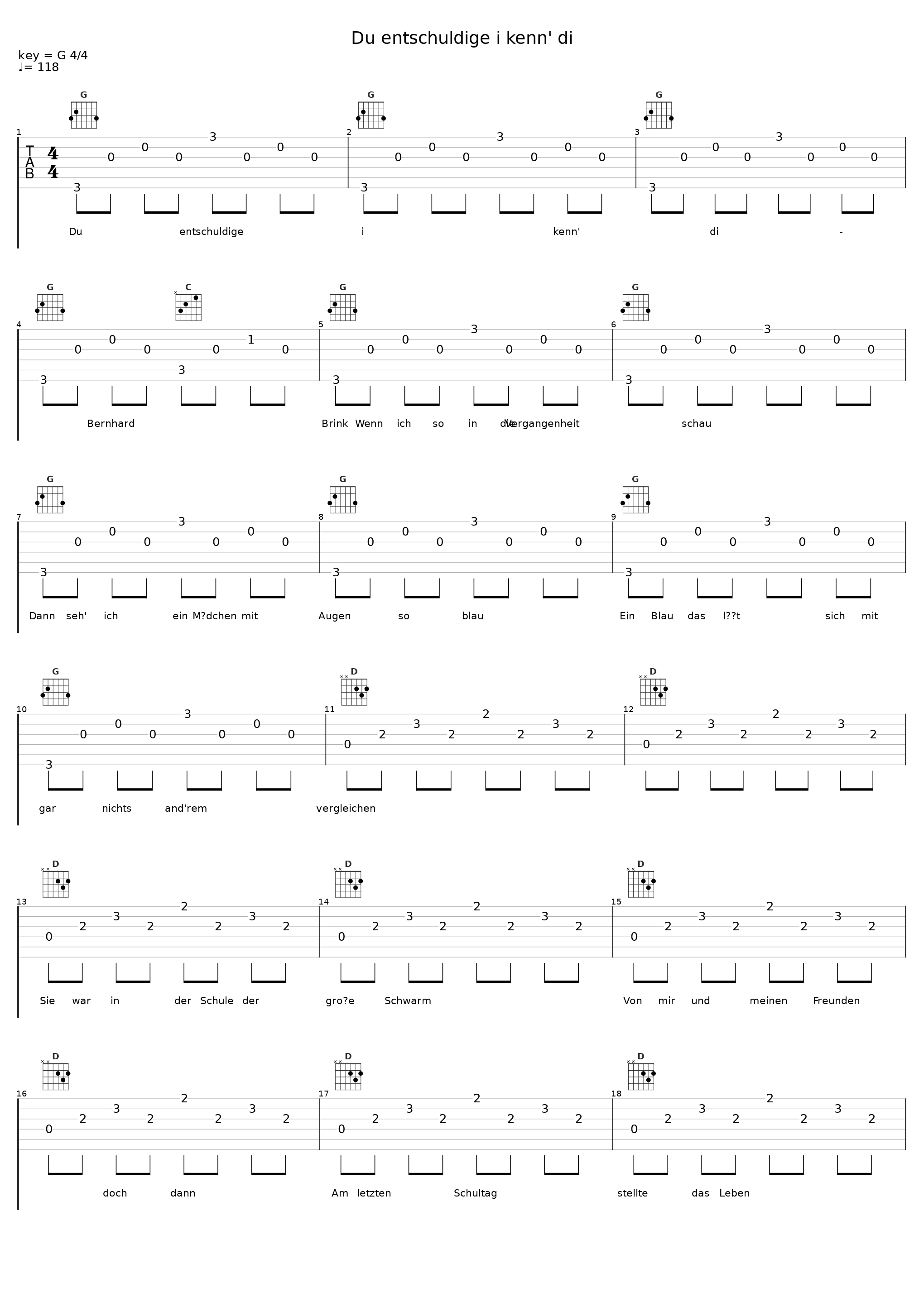 Du entschuldige i kenn' di_Bernhard Brink_1