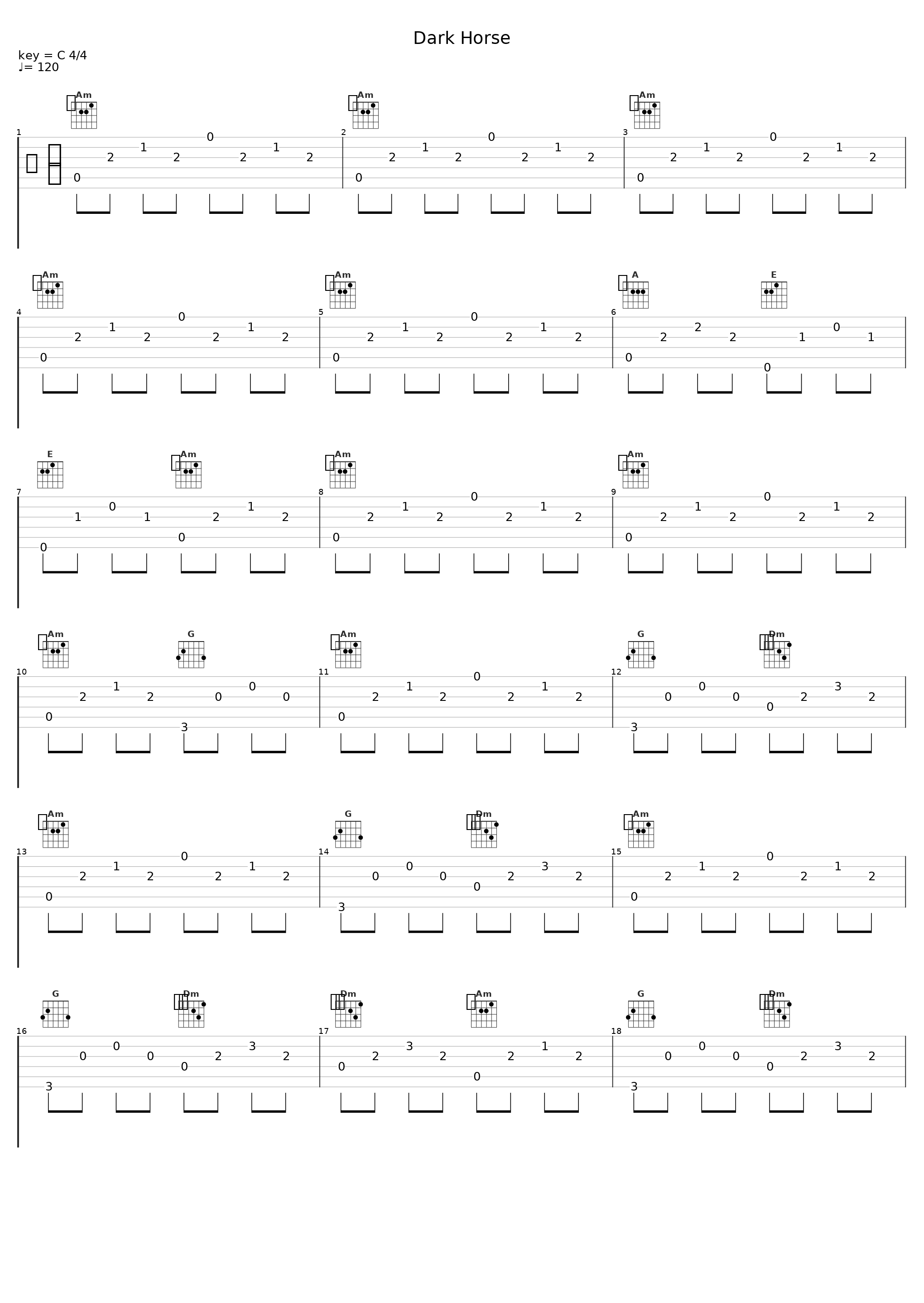 Dark Horse_Dark Horse,Legendary Lovers,Piano Pianissimo_1