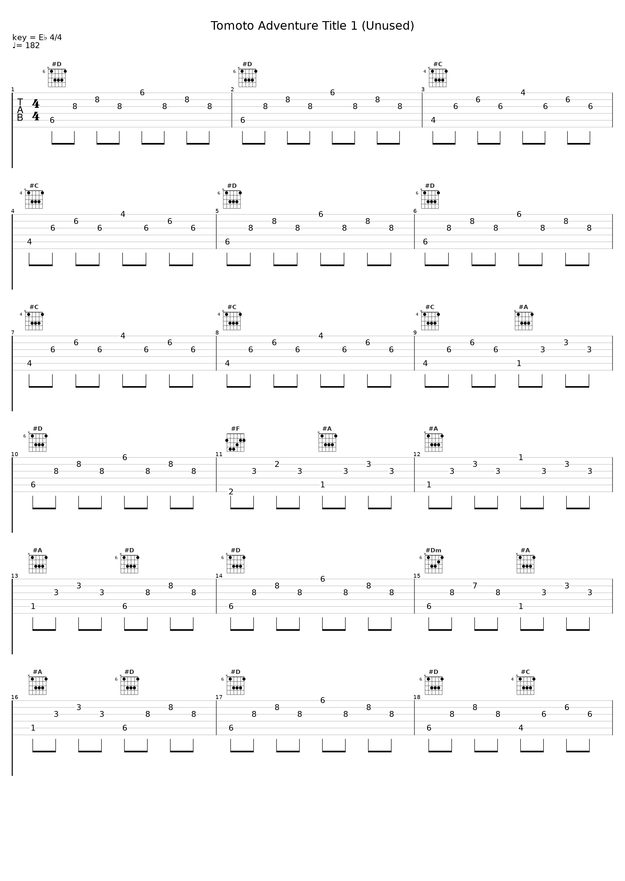 Tomoto Adventure Title 1 (Unused)_下村阳子_1
