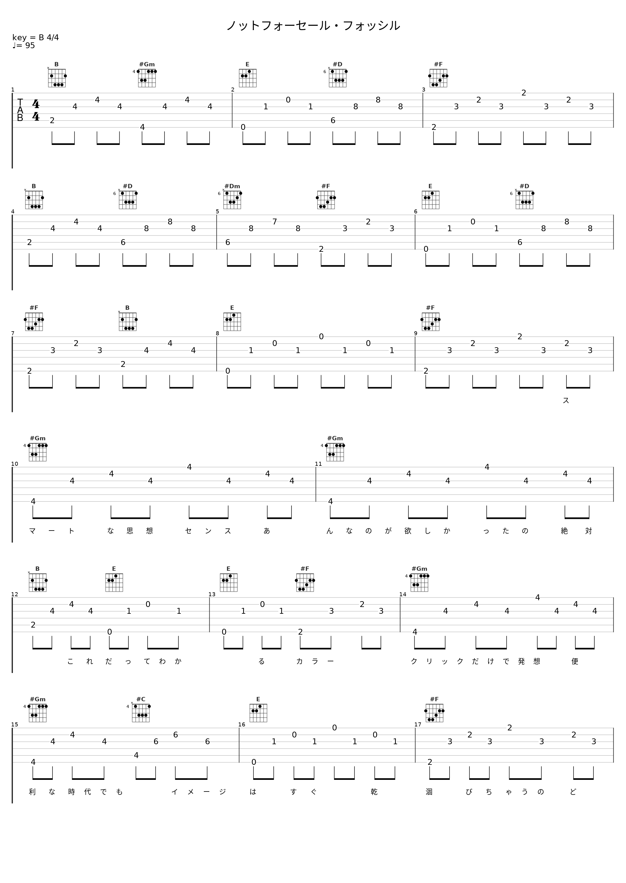 ノットフォーセール・フォッシル_分島花音_1