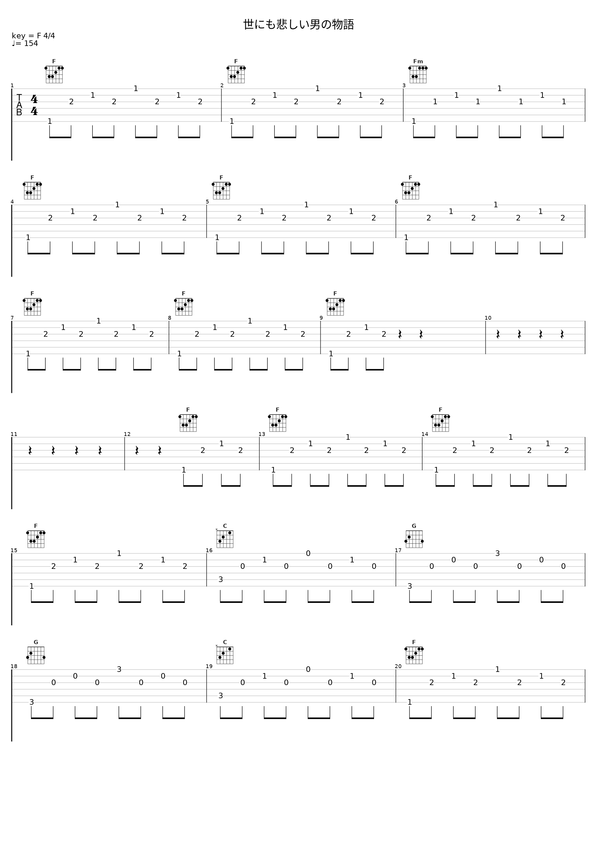 世にも悲しい男の物語_THE ALFEE_1