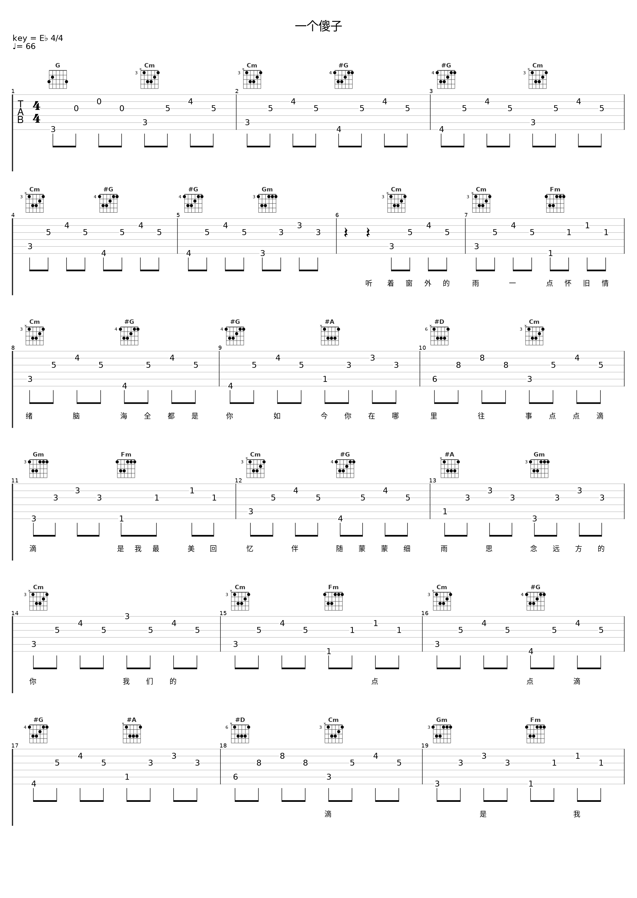 一个傻子_洛天依_1
