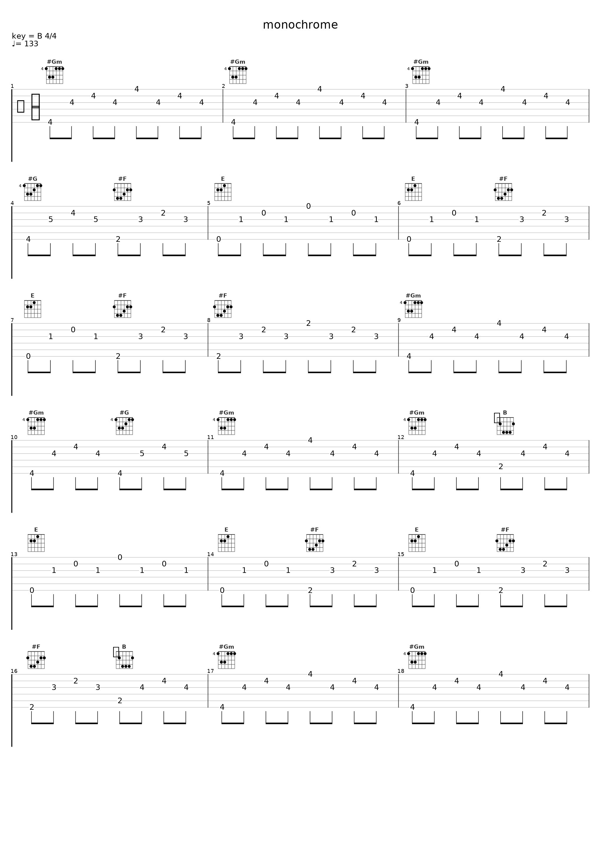 monochrome_巡音流歌_1