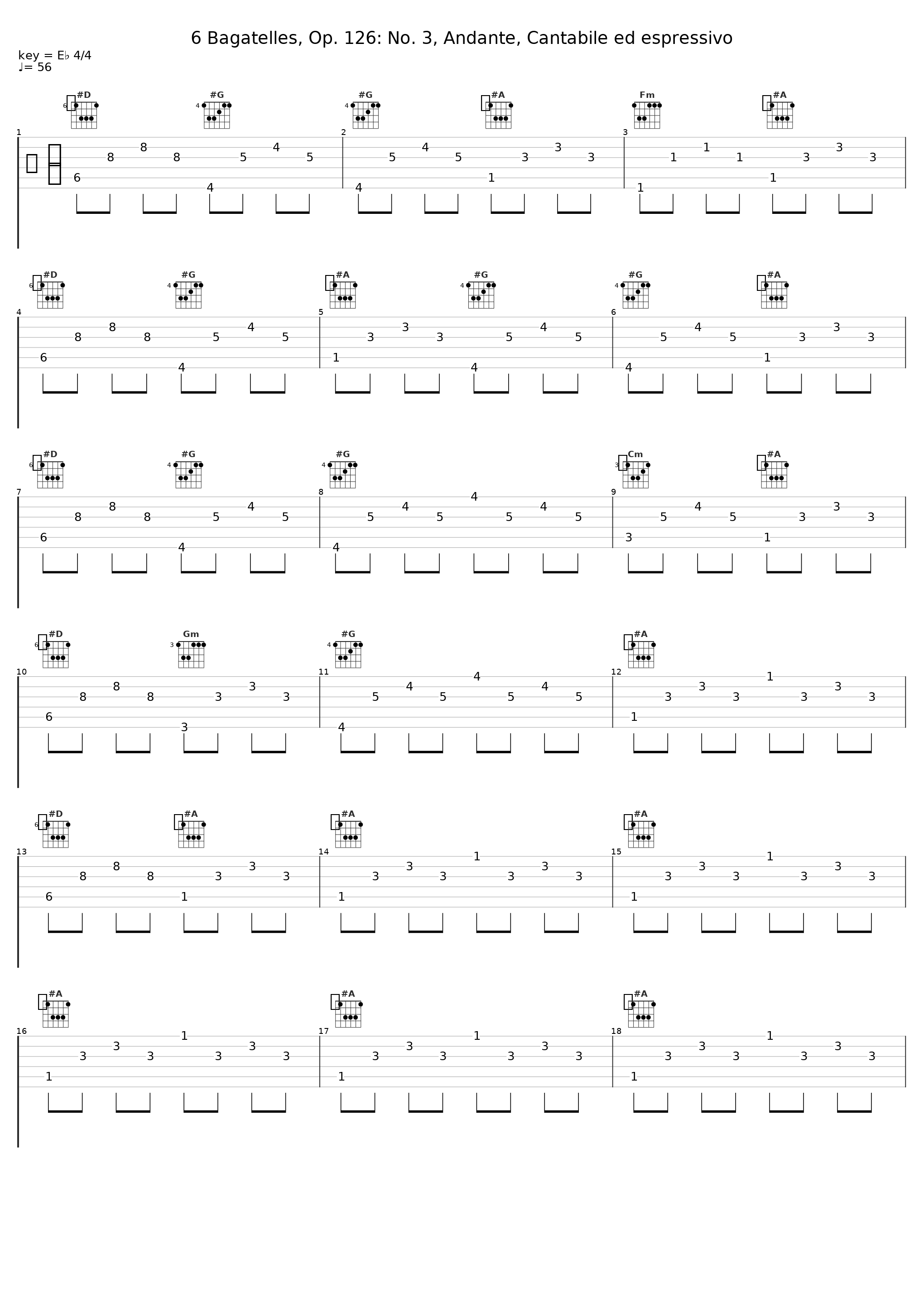 6 Bagatelles, Op. 126: No. 3, Andante, Cantabile ed espressivo_Pierre Réach_1