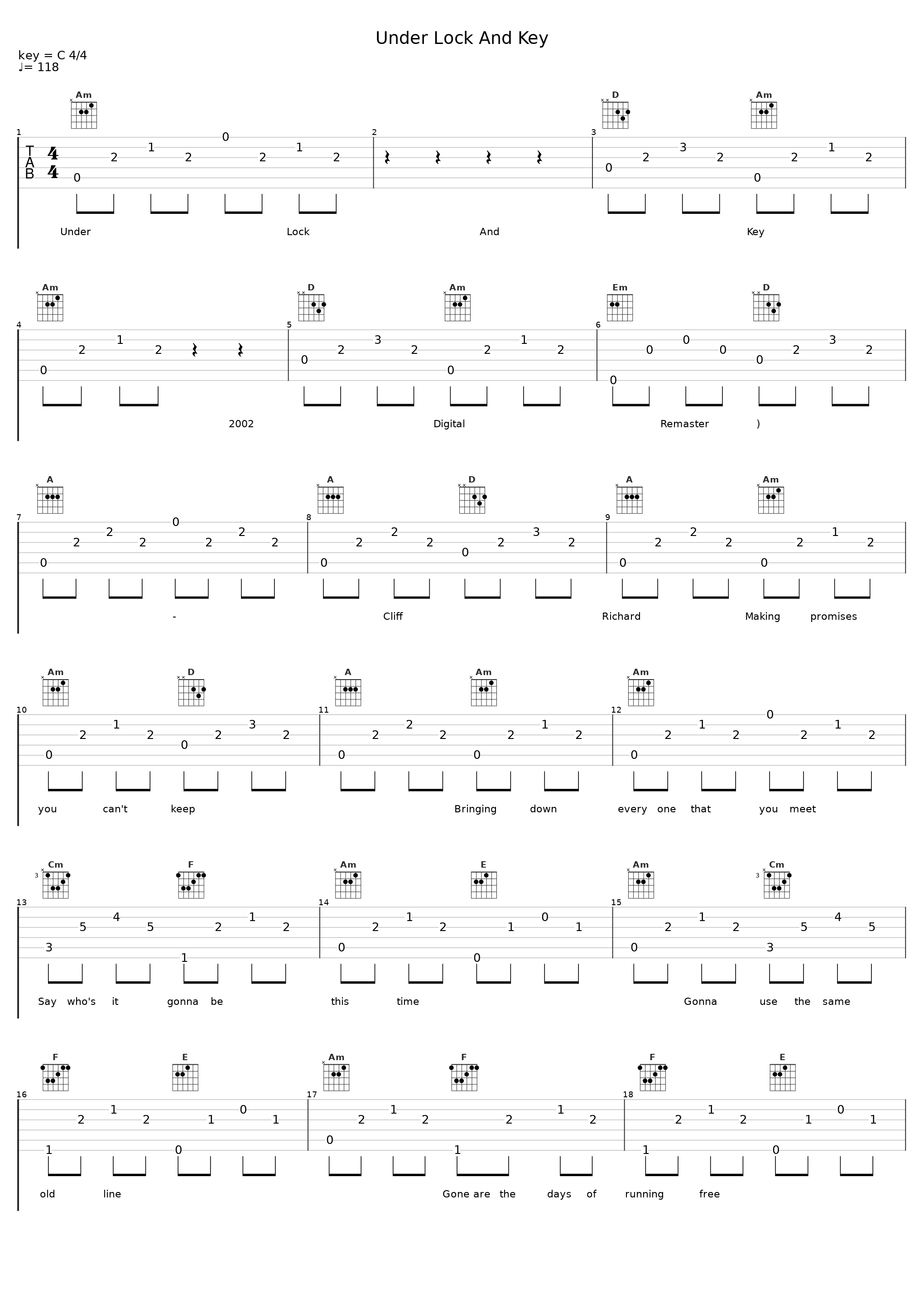 Under Lock And Key_Cliff Richard_1