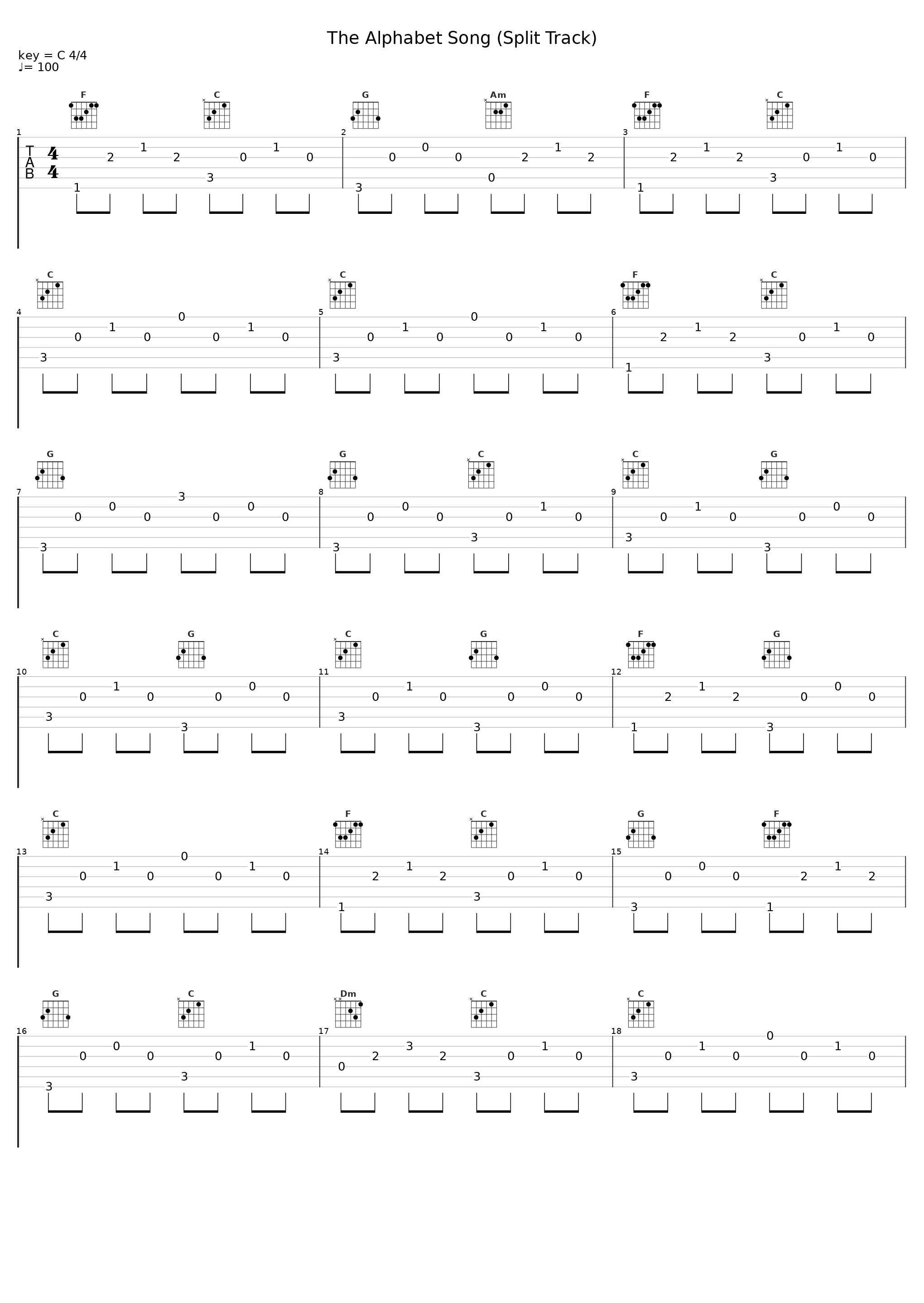 The Alphabet Song (Split Track)_Cedarmont Kids_1