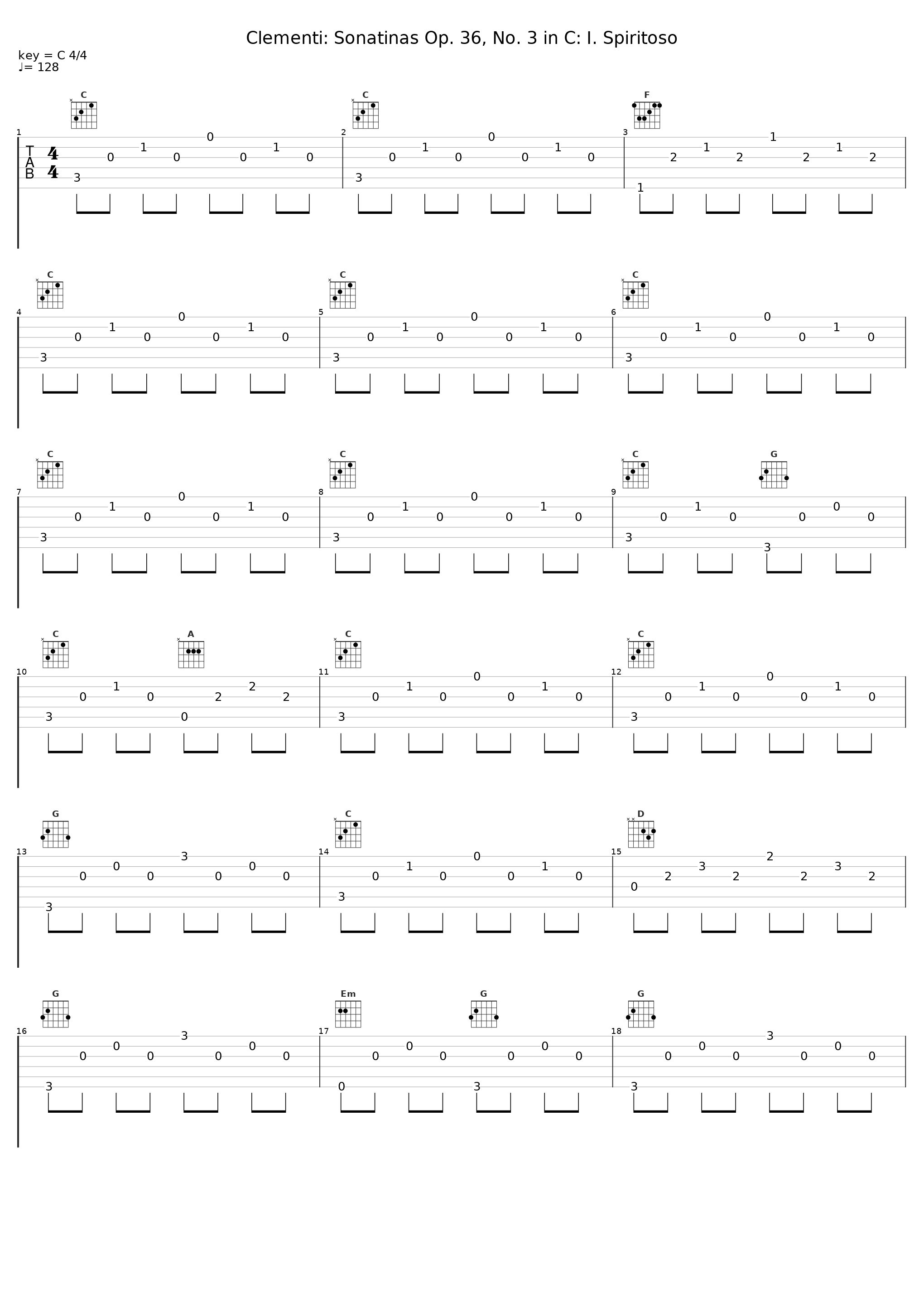 Clementi: Sonatinas Op. 36, No. 3 in C: I. Spiritoso_Gino Gorini_1