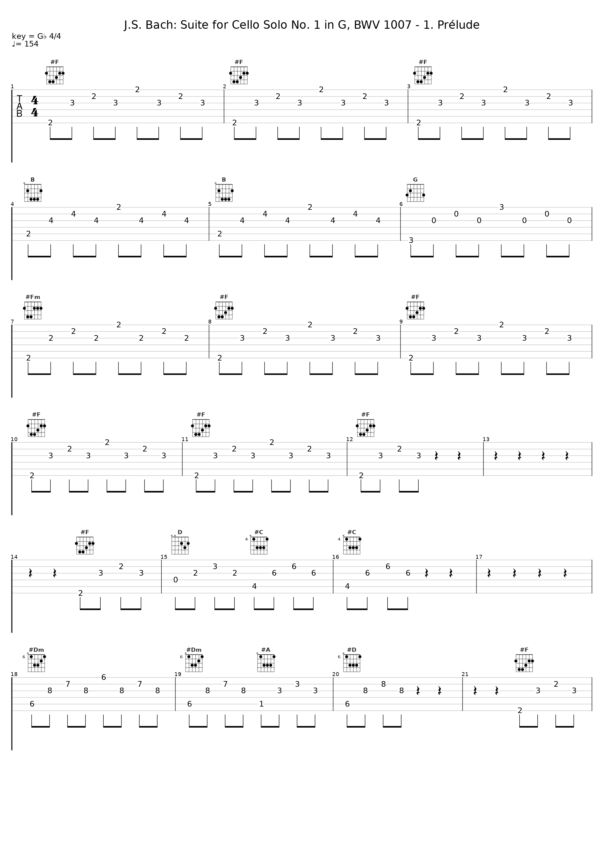 J.S. Bach: Suite for Cello Solo No. 1 in G, BWV 1007 - 1. Prélude_Jian Wang_1