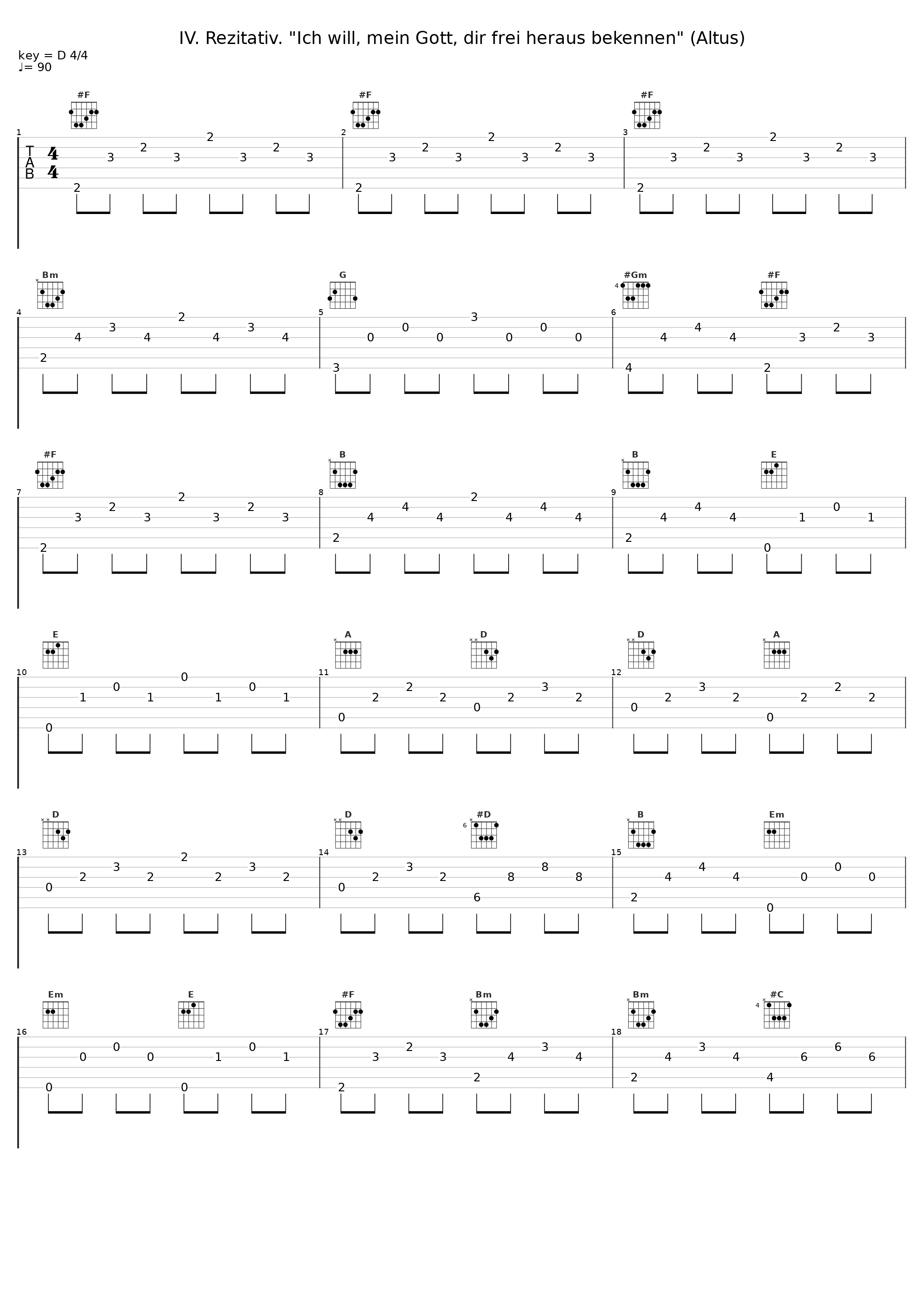 IV. Rezitativ. "Ich will, mein Gott, dir frei heraus bekennen" (Altus)_chor,Rudolf Lutz,Markus Forster_1