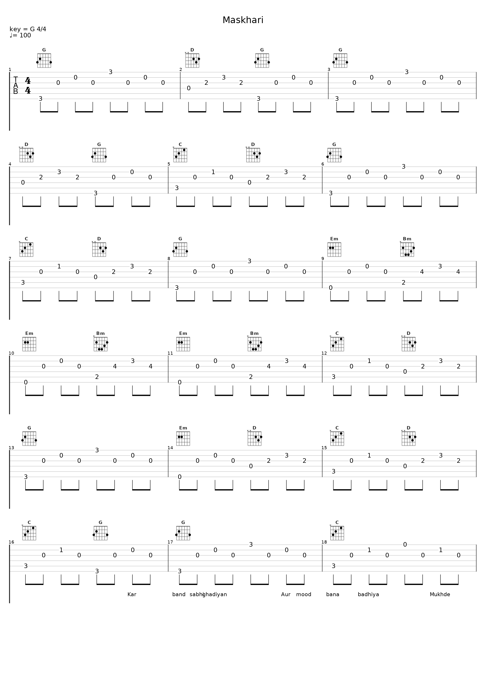 Maskhari_A.R. Rahman,Sunidhi Chauhan,Hriday Gattani_1