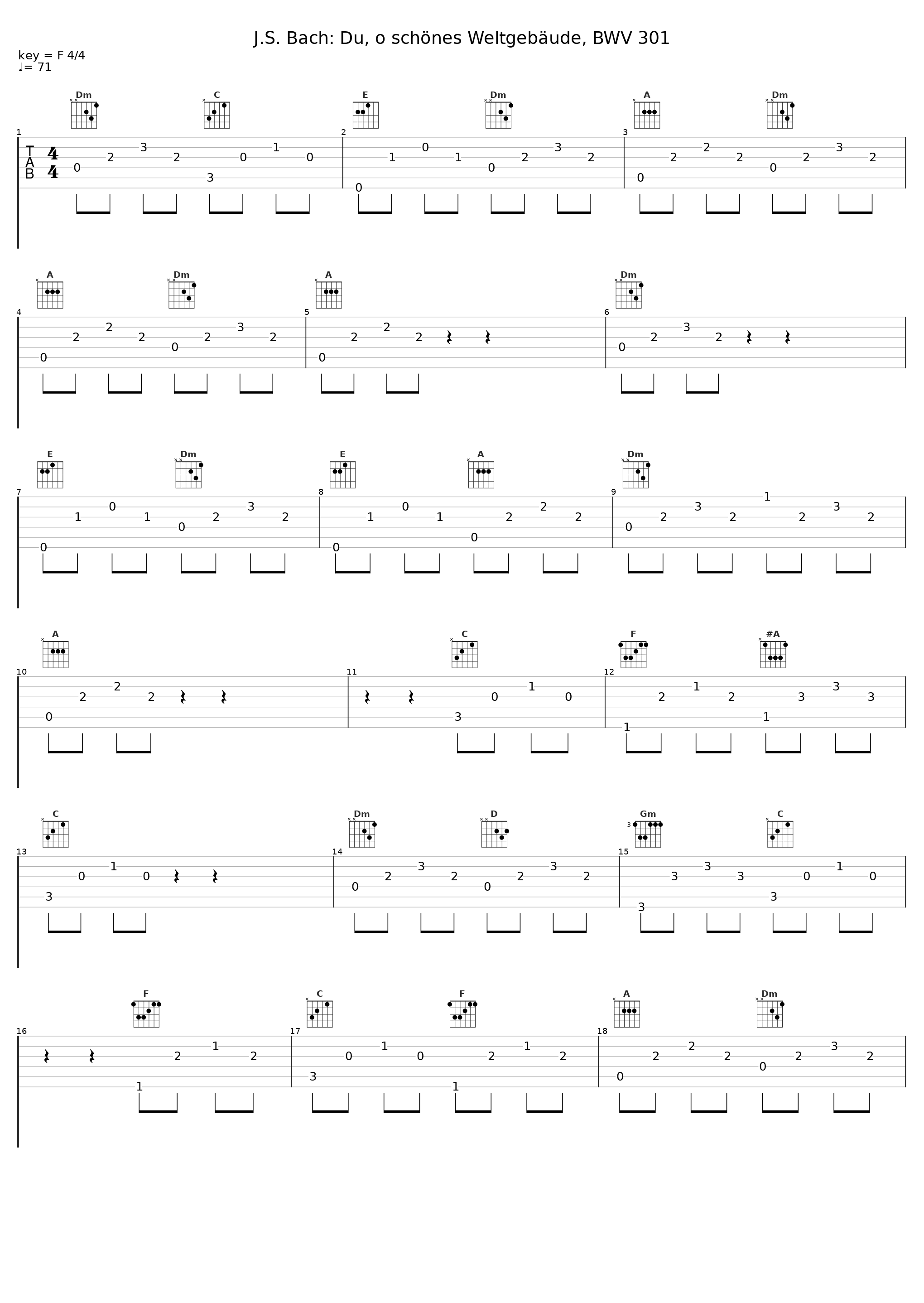 J.S. Bach: Du, o schönes Weltgebäude, BWV 301_Augsburger Domsingknaben,Reinhard Kammler_1
