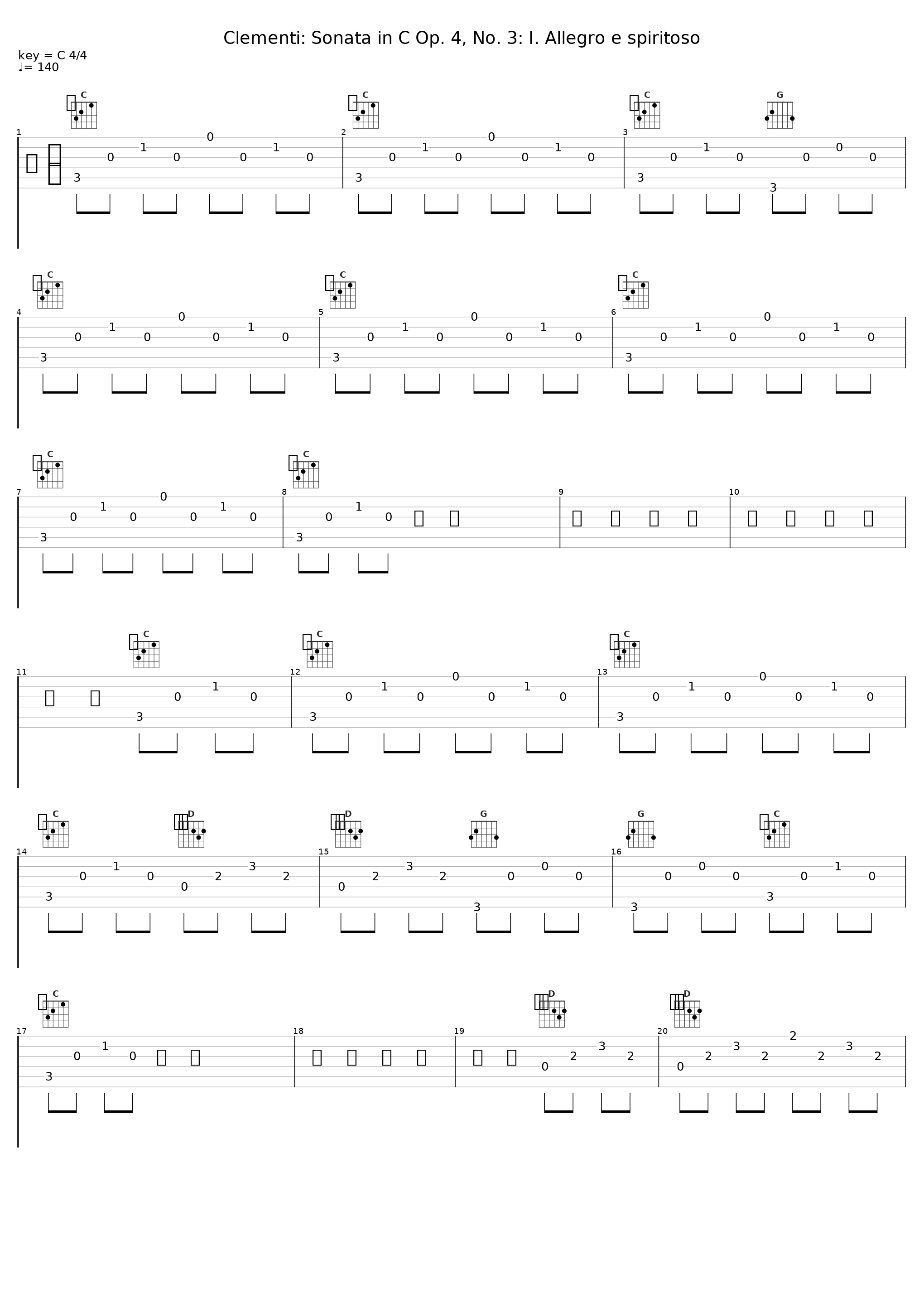 Clementi: Sonata in C Op. 4, No. 3: I. Allegro e spiritoso_Gino Gorini_1