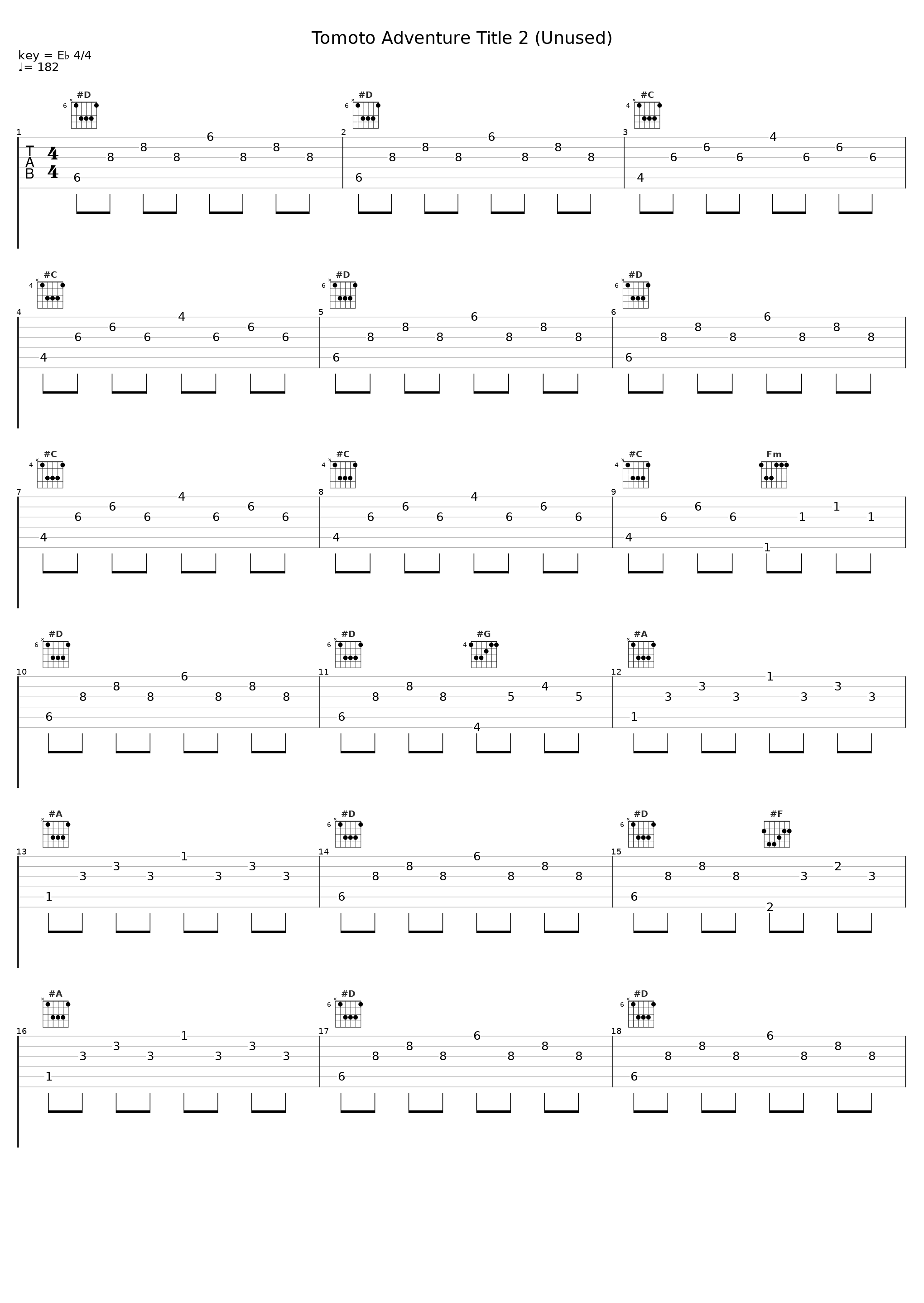 Tomoto Adventure Title 2 (Unused)_下村阳子_1