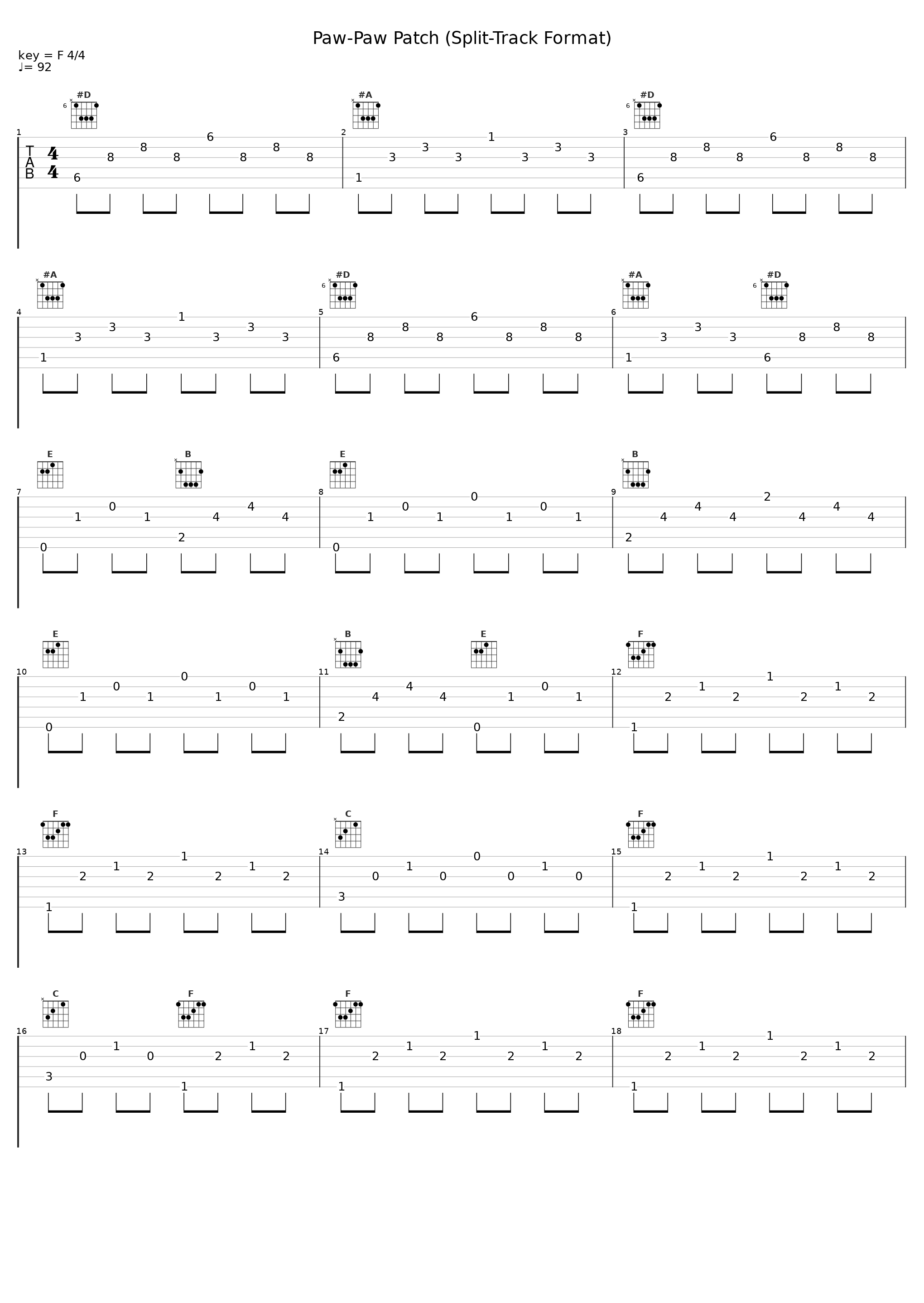 Paw-Paw Patch (Split-Track Format)_Cedarmont Kids_1