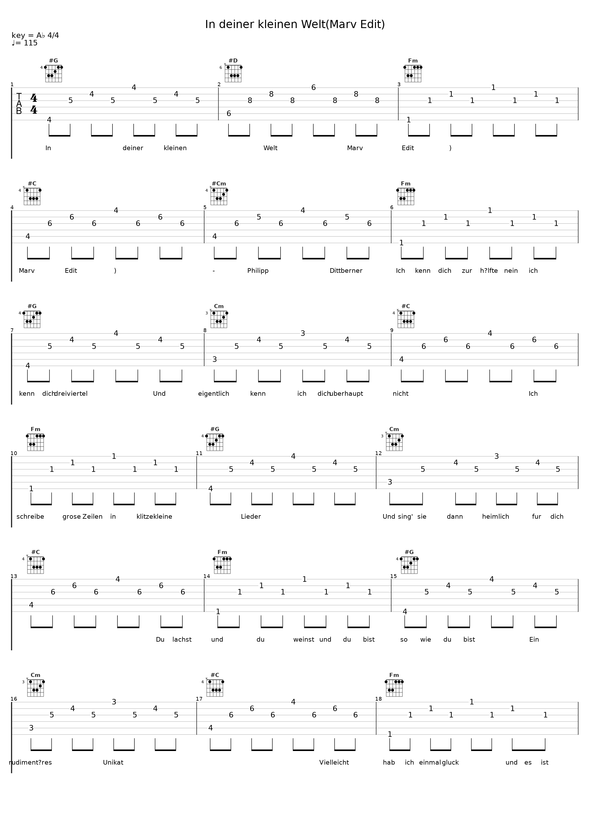 In deiner kleinen Welt(Marv Edit)_Philipp Dittberner_1