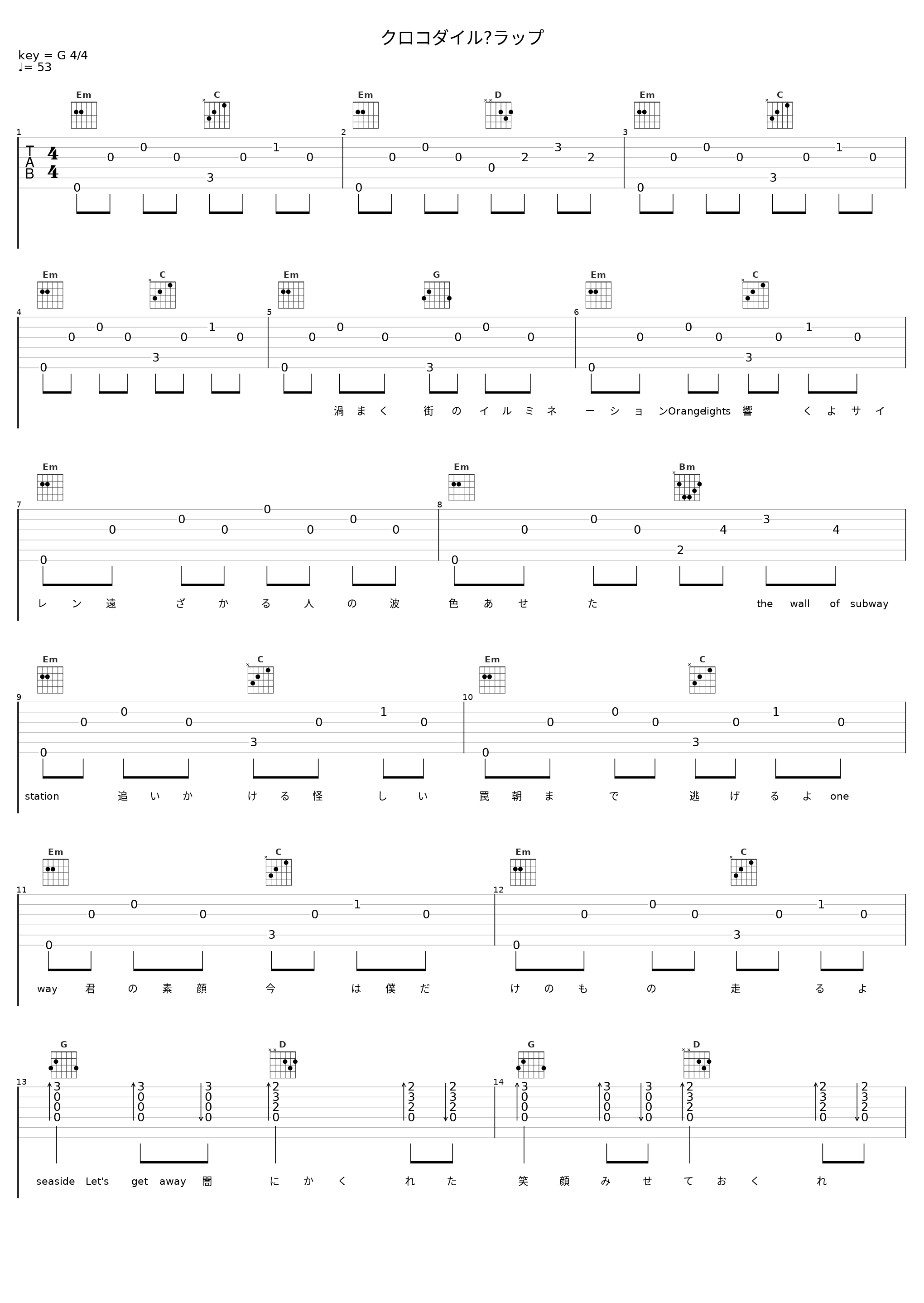 クロコダイル・ラップ_TM NETWORK_1