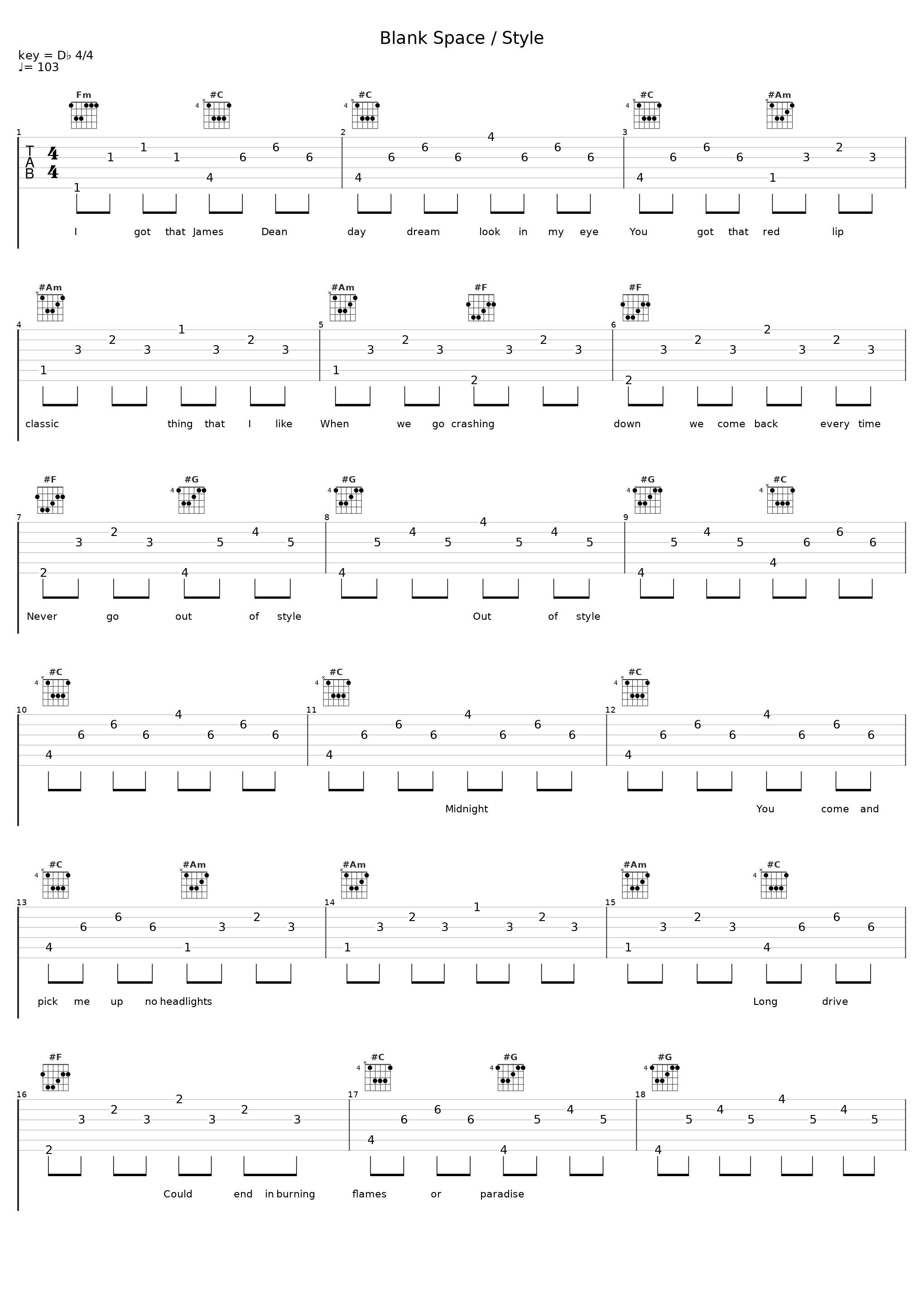 Blank Space / Style_Louisa Wendorff,Devin Dawson_1
