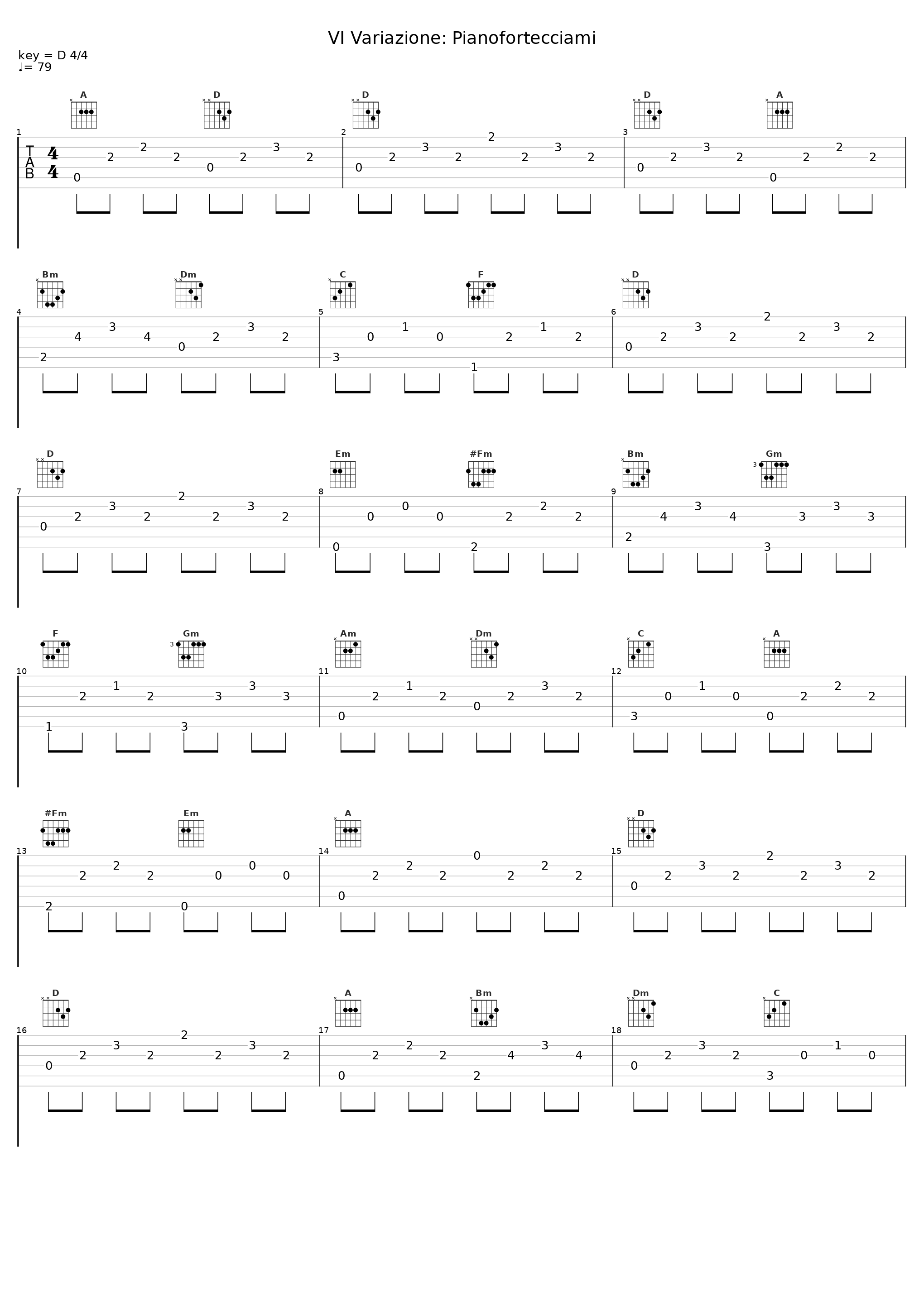 VI Variazione: Pianofortecciami_Ennio Morricone_1