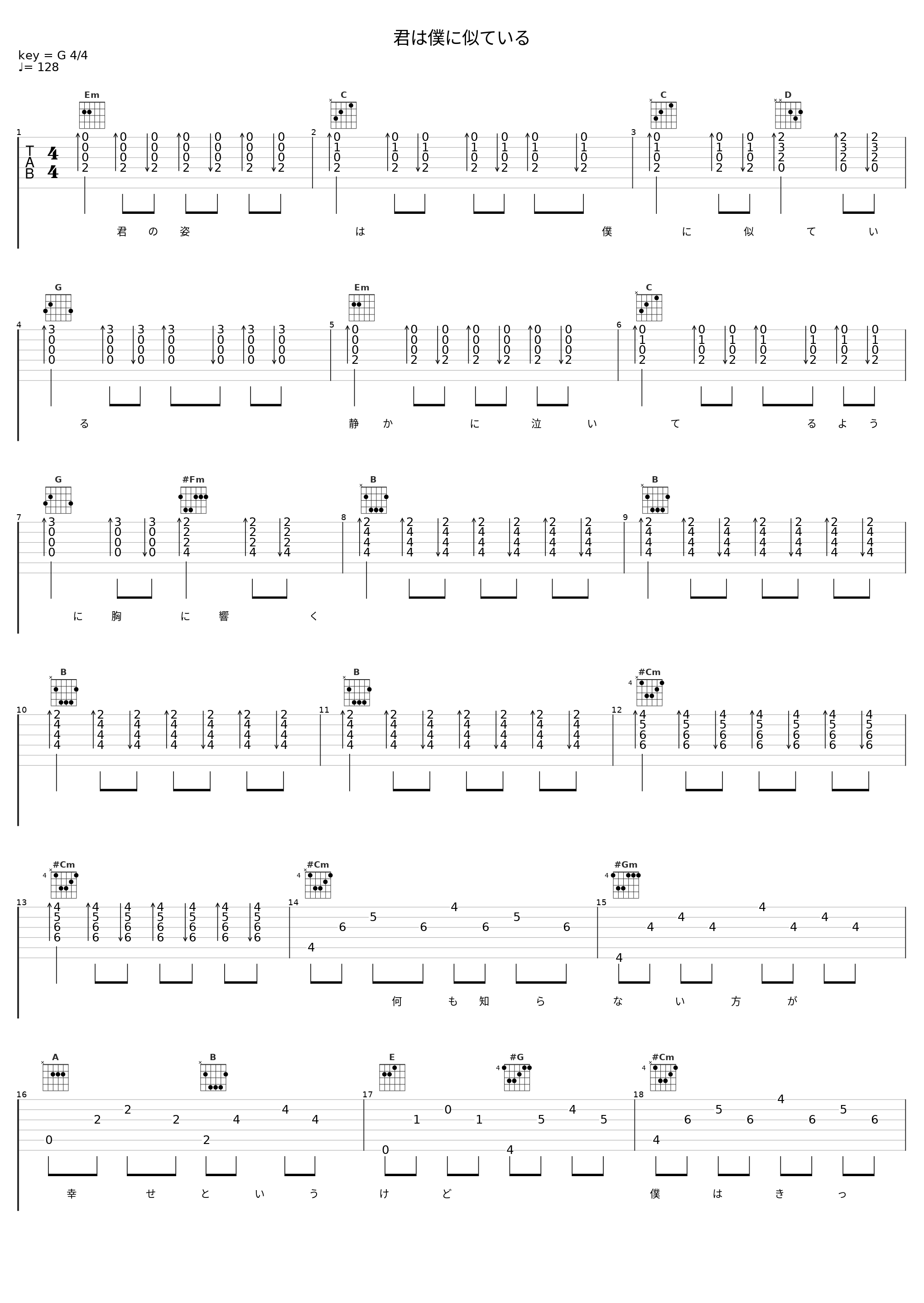 君は僕に似ている_日本ACG_1