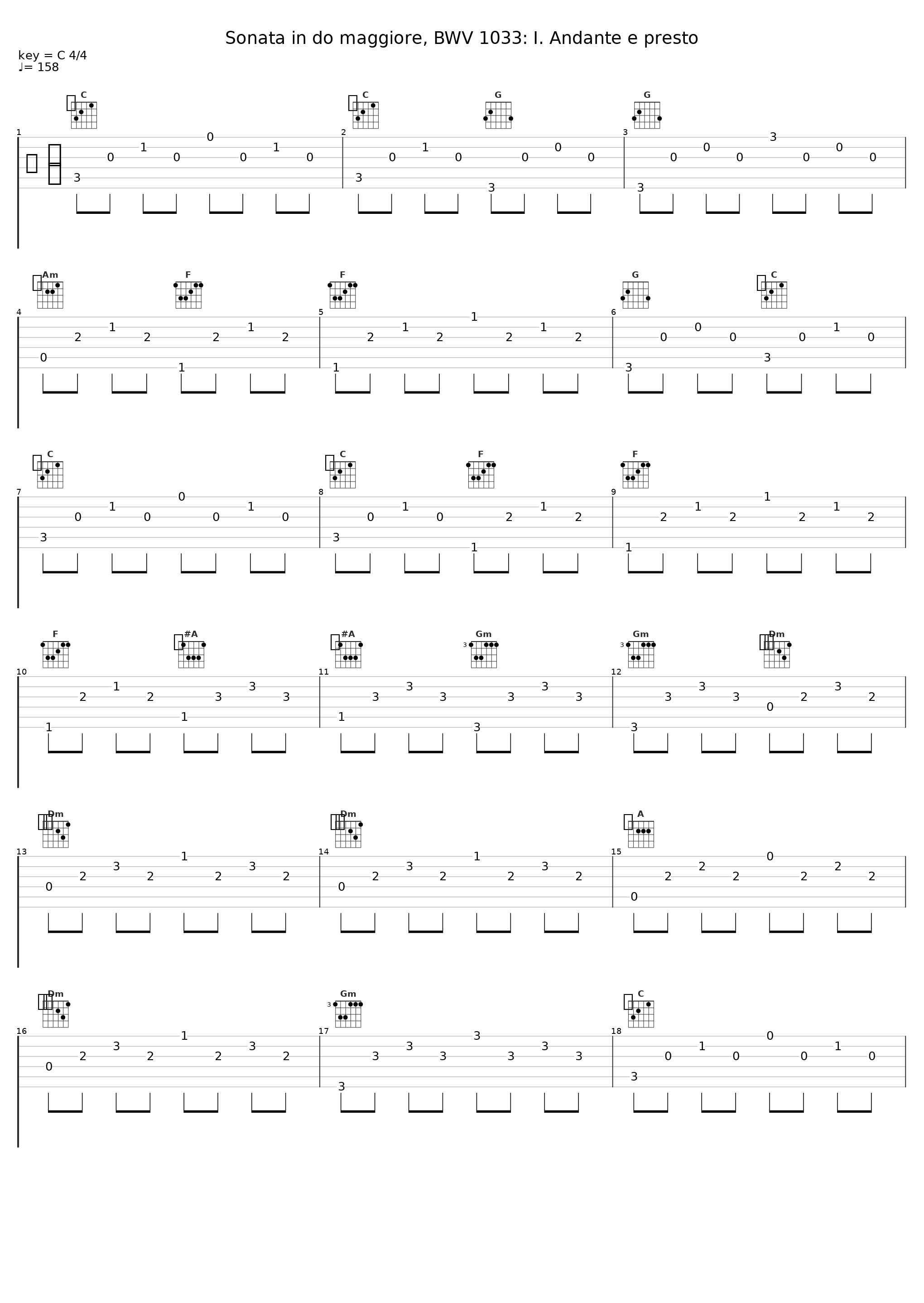 Sonata in do maggiore, BWV 1033: I. Andante e presto_Claudio Ferrarini_1