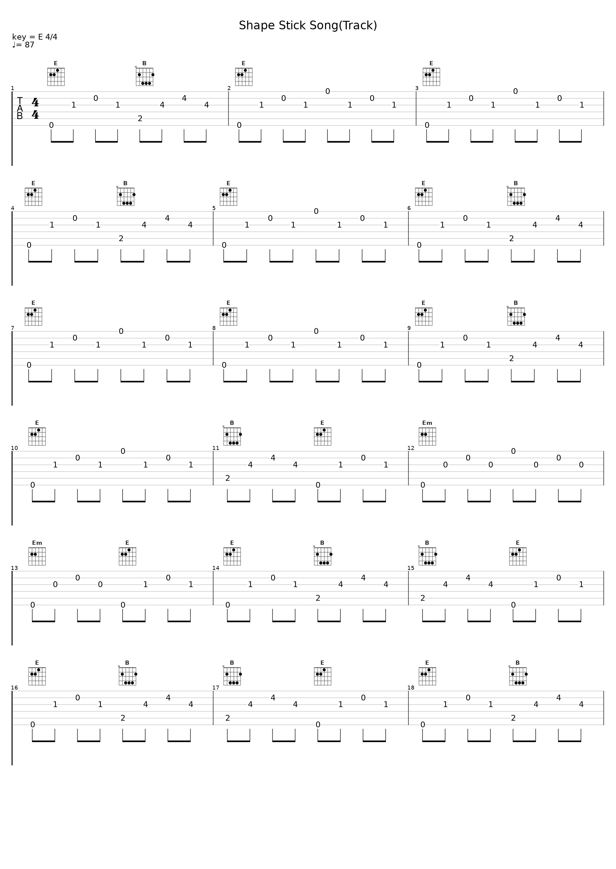 Shape Stick Song(Track)_Jeff Johnson_1