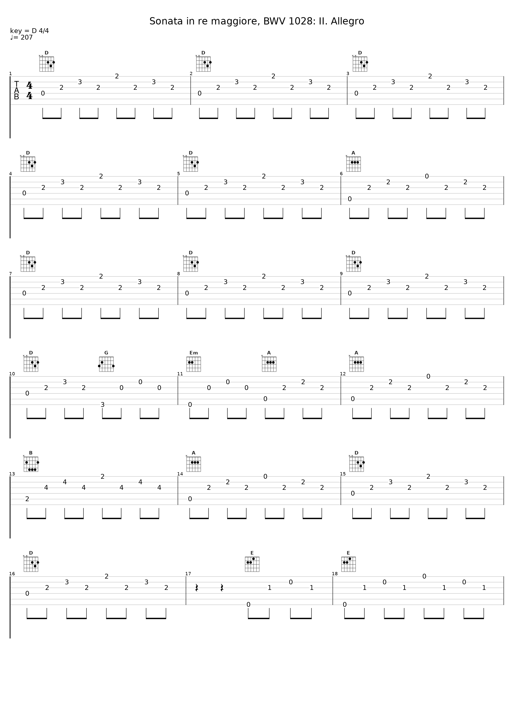 Sonata in re maggiore, BWV 1028: II. Allegro_Claudio Ferrarini_1