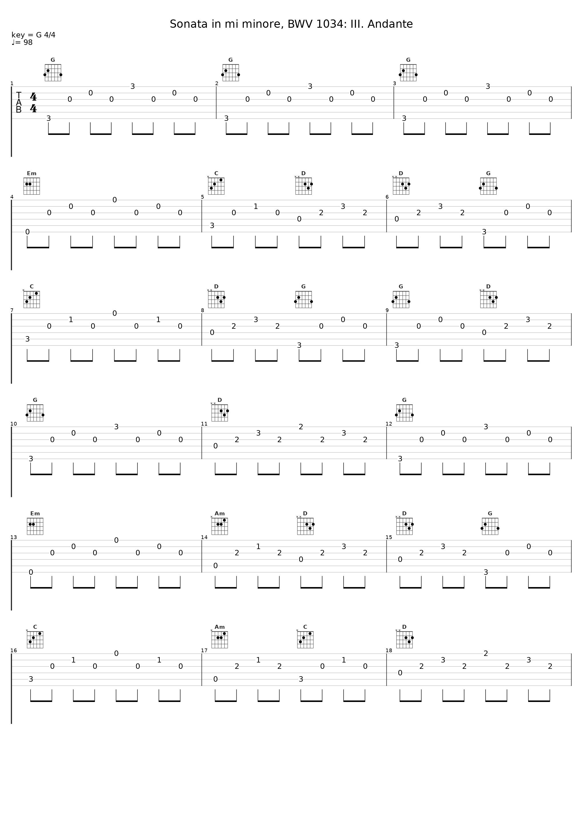 Sonata in mi minore, BWV 1034: III. Andante_Claudio Ferrarini_1