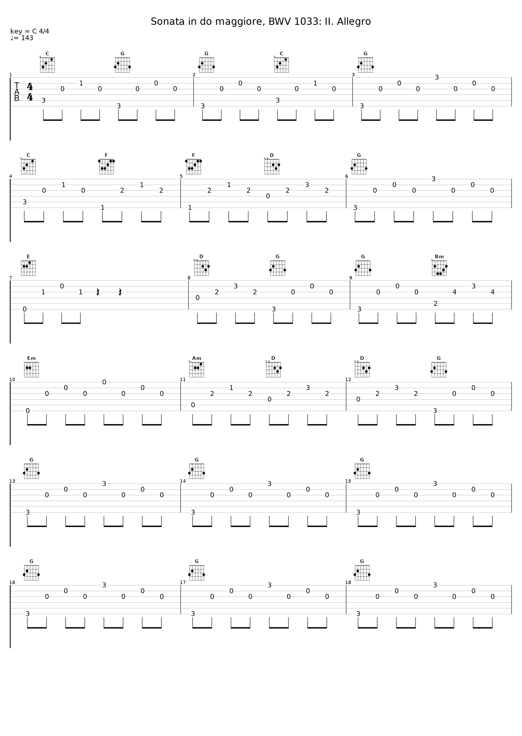 Sonata in do maggiore, BWV 1033: II. Allegro_Claudio Ferrarini_1