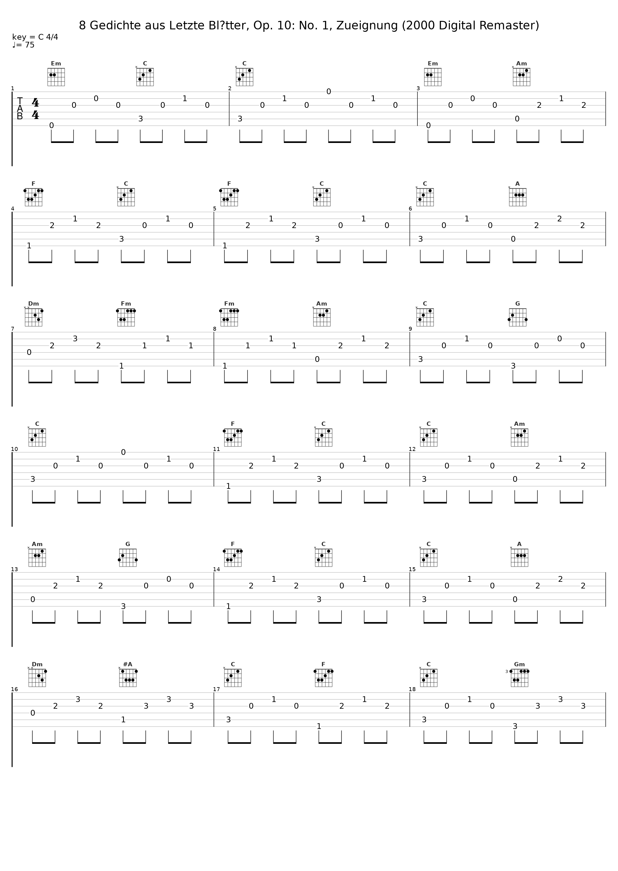 8 Gedichte aus Letzte Blätter, Op. 10: No. 1, Zueignung (2000 Digital Remaster)_Fritz Wunderlich,Rolf Reinhardt_1