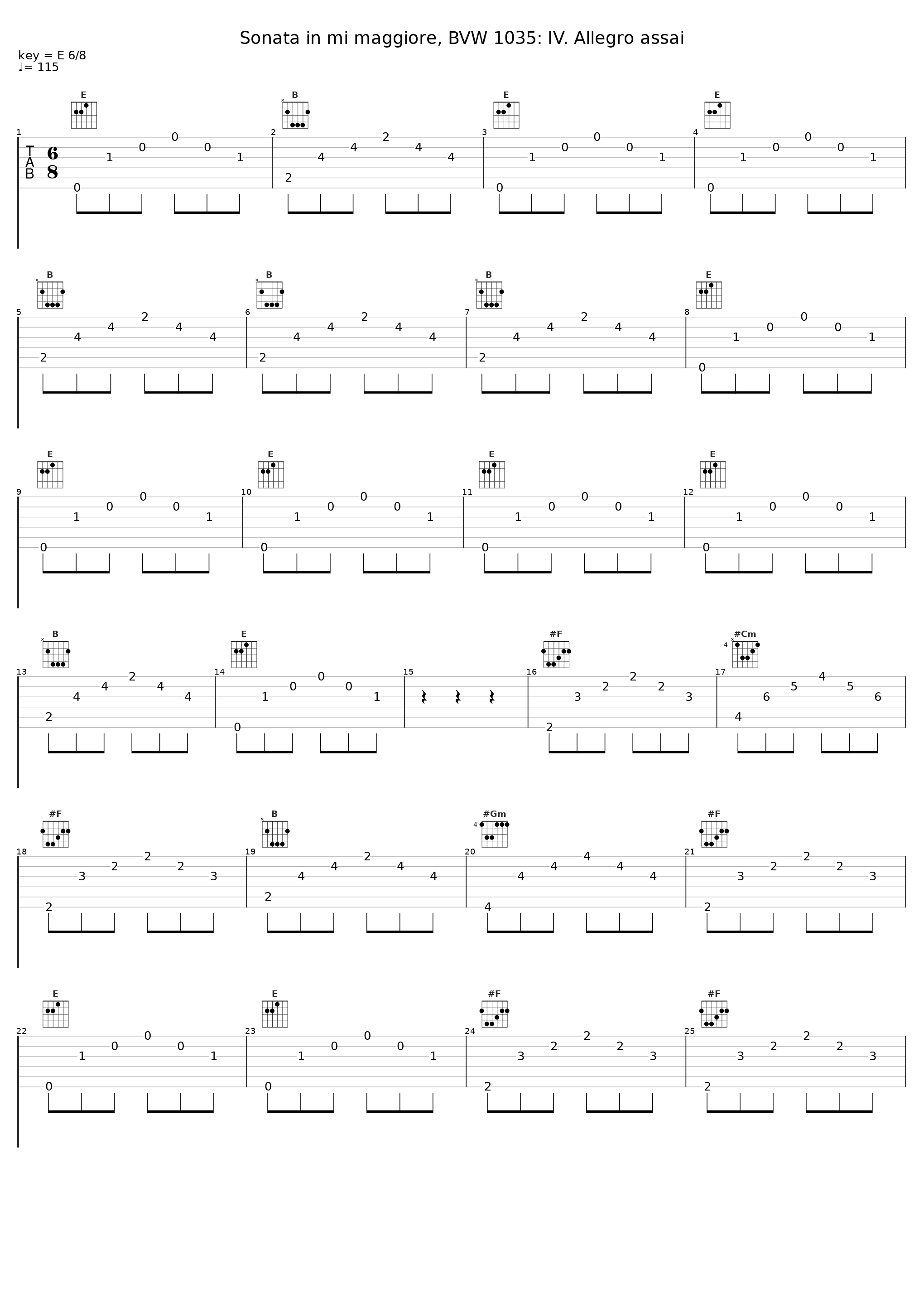 Sonata in mi maggiore, BVW 1035: IV. Allegro assai_Claudio Ferrarini_1