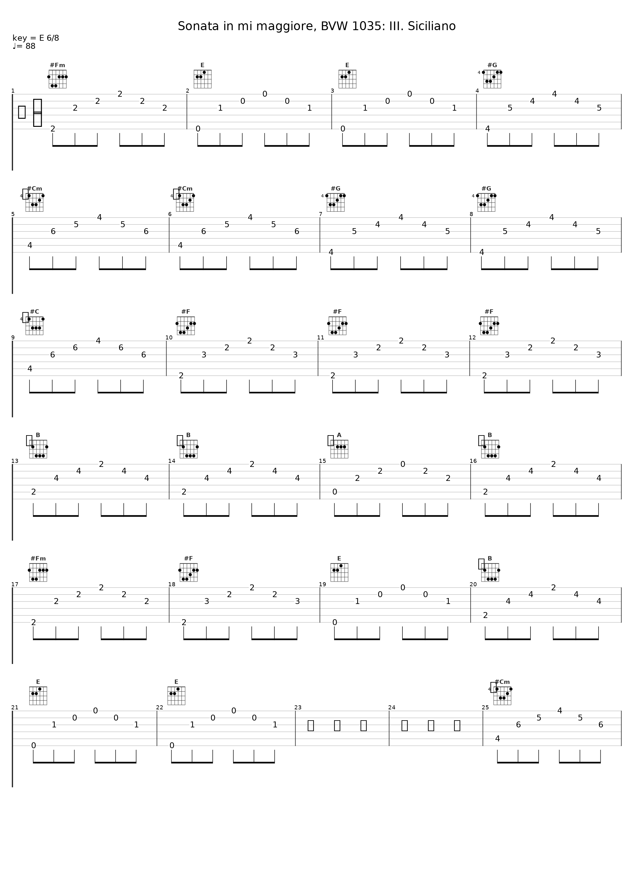 Sonata in mi maggiore, BVW 1035: III. Siciliano_Claudio Ferrarini_1