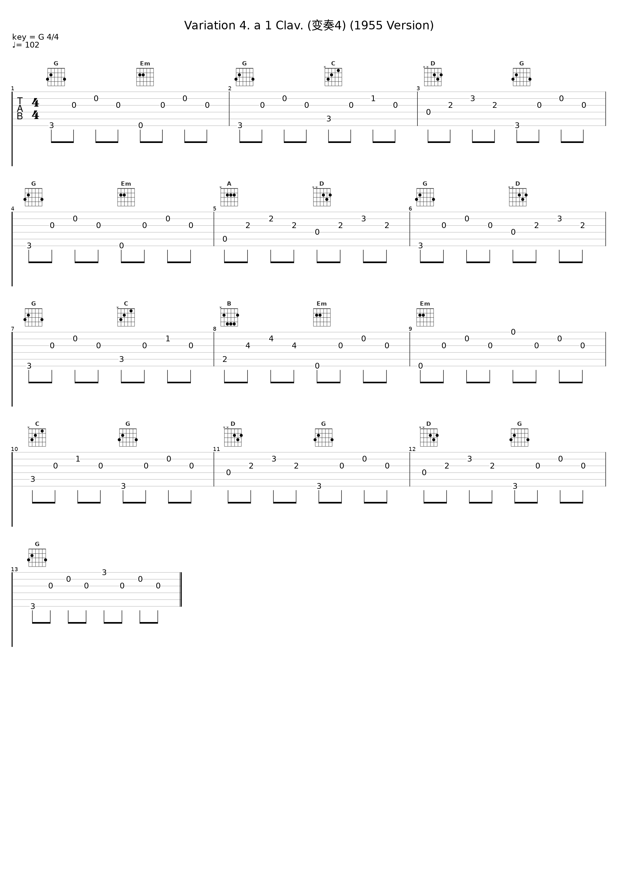 Variation 4. a 1 Clav. (变奏4) (1955 Version)_Glenn Gould_1