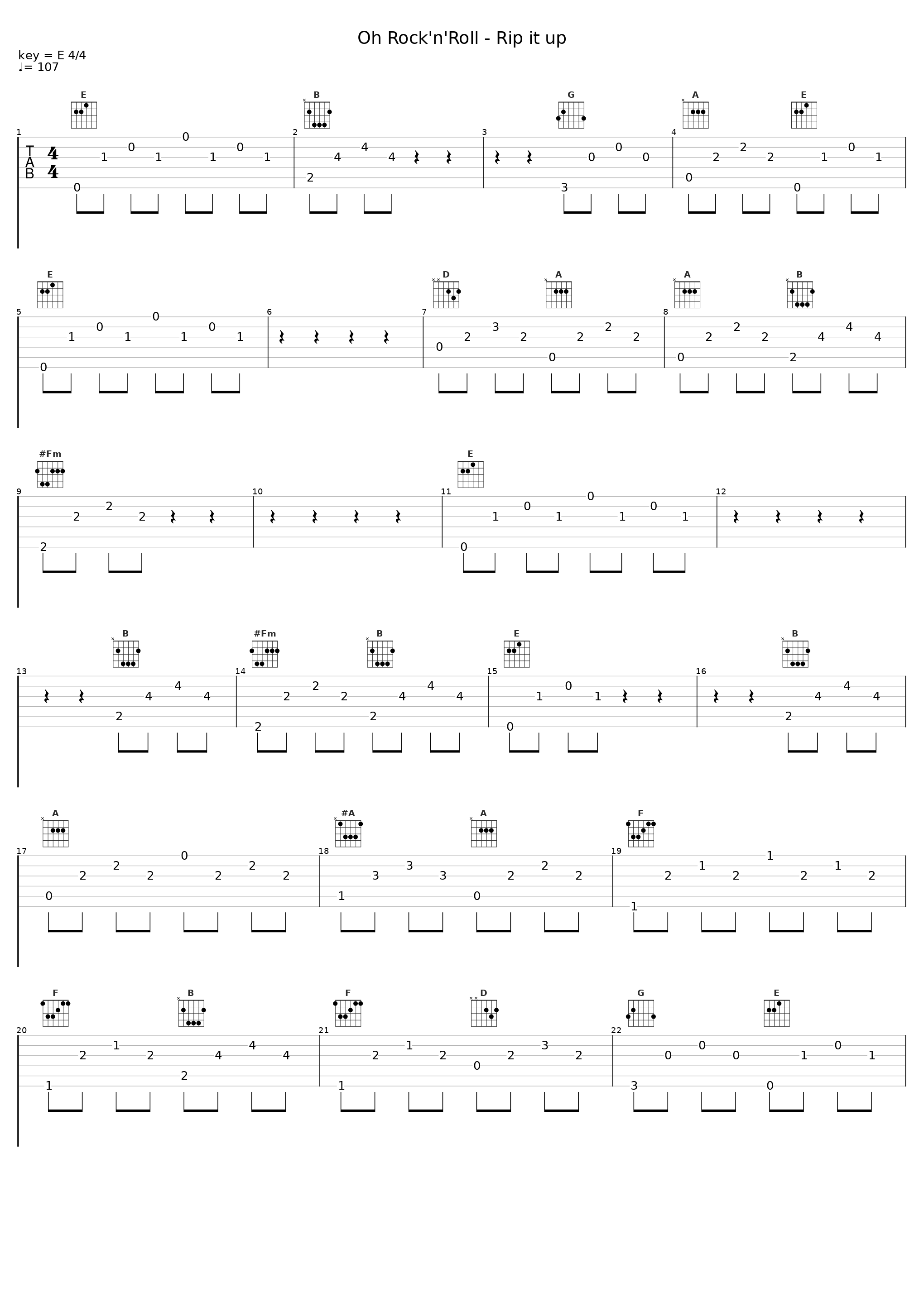 Oh Rock'n'Roll - Rip it up_Cagey Strings_1