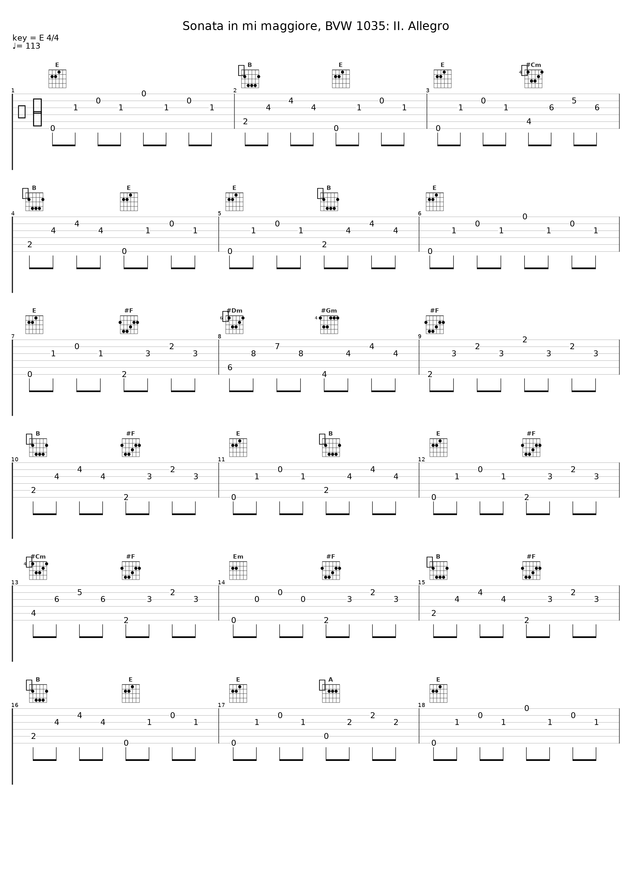 Sonata in mi maggiore, BVW 1035: II. Allegro_Claudio Ferrarini_1