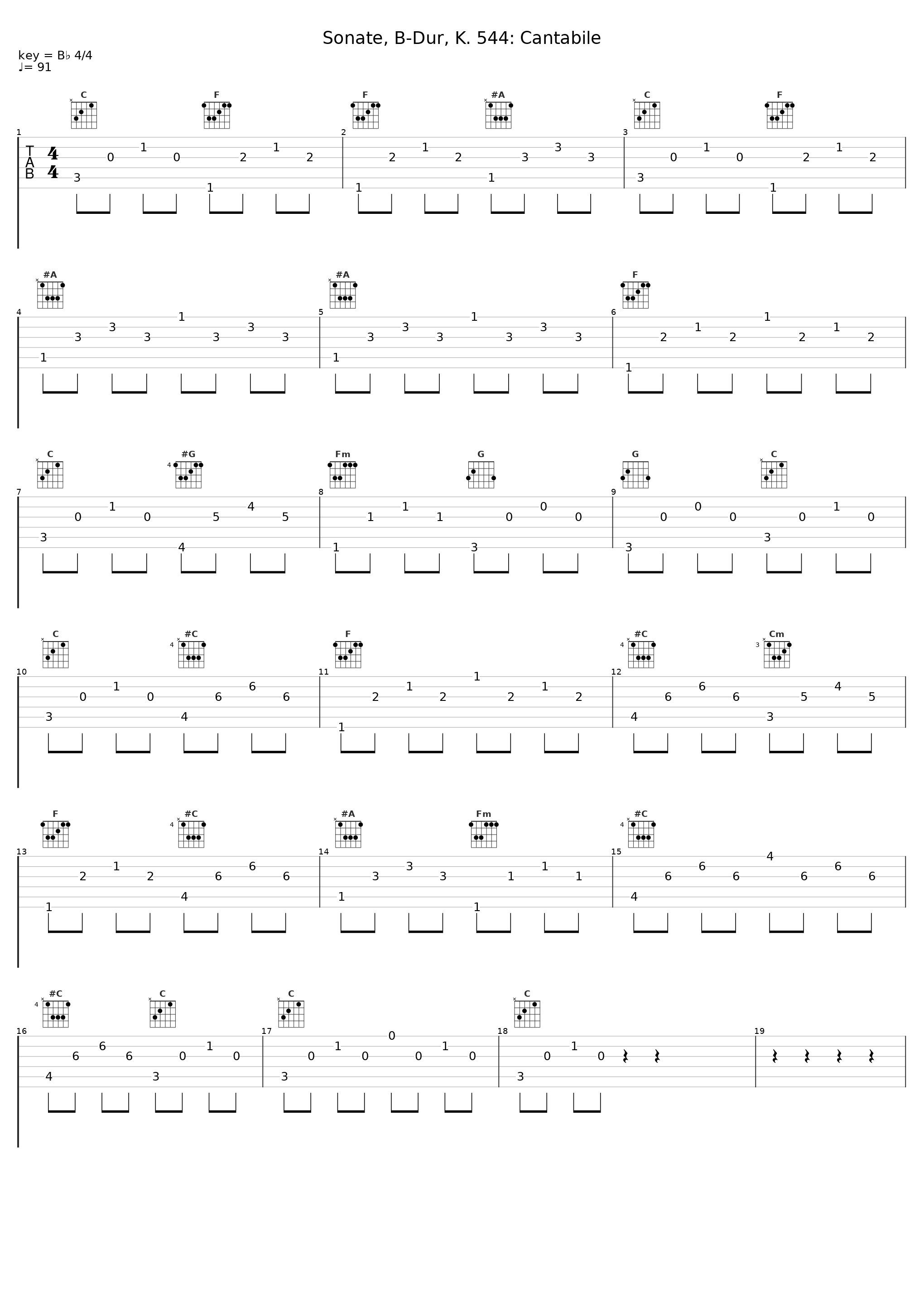 Sonate, B-Dur, K. 544: Cantabile_Nancy Lauren_1