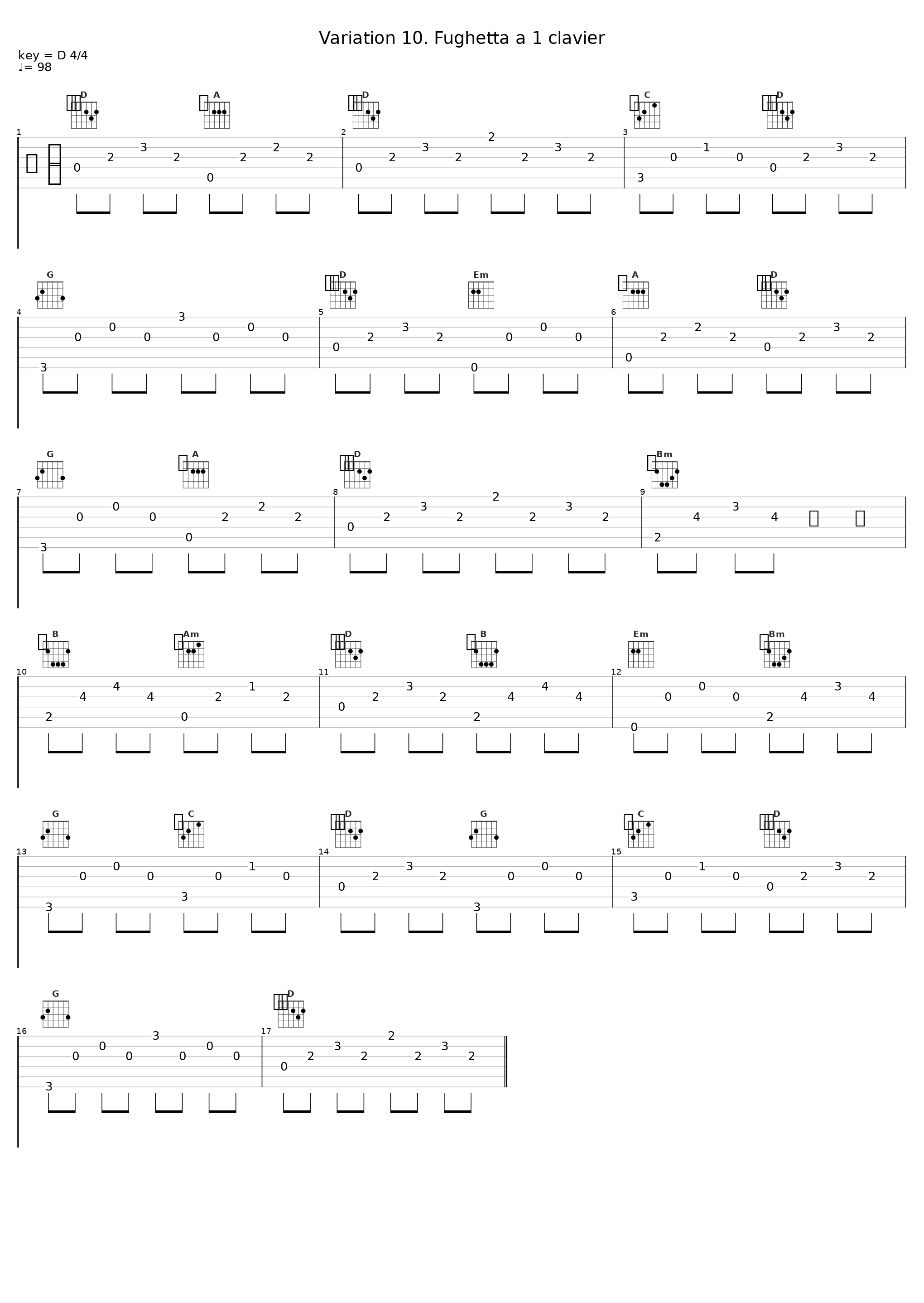 Variation 10. Fughetta a 1 clavier_Glenn Gould_1