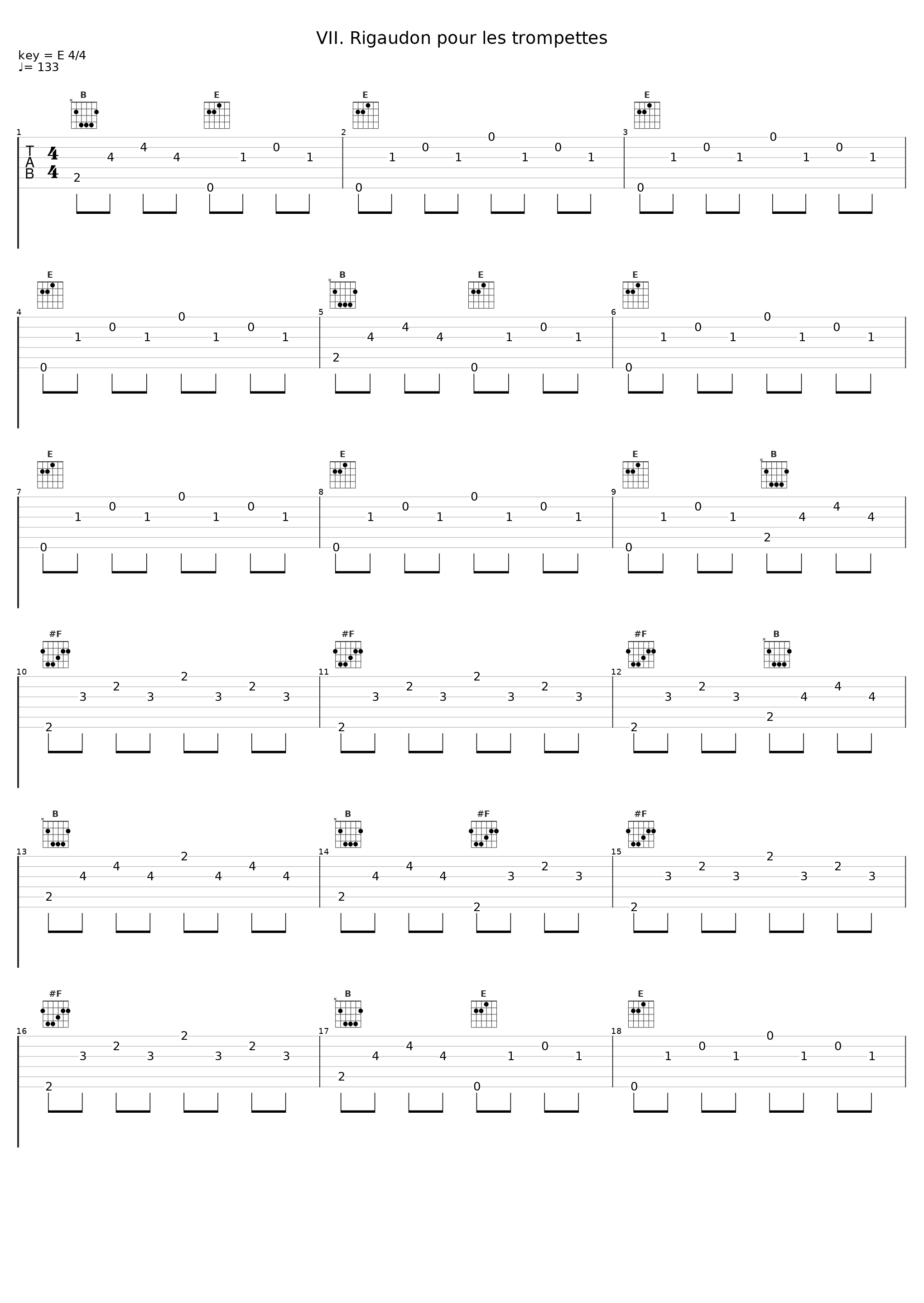 VII. Rigaudon pour les trompettes_David Russell_1