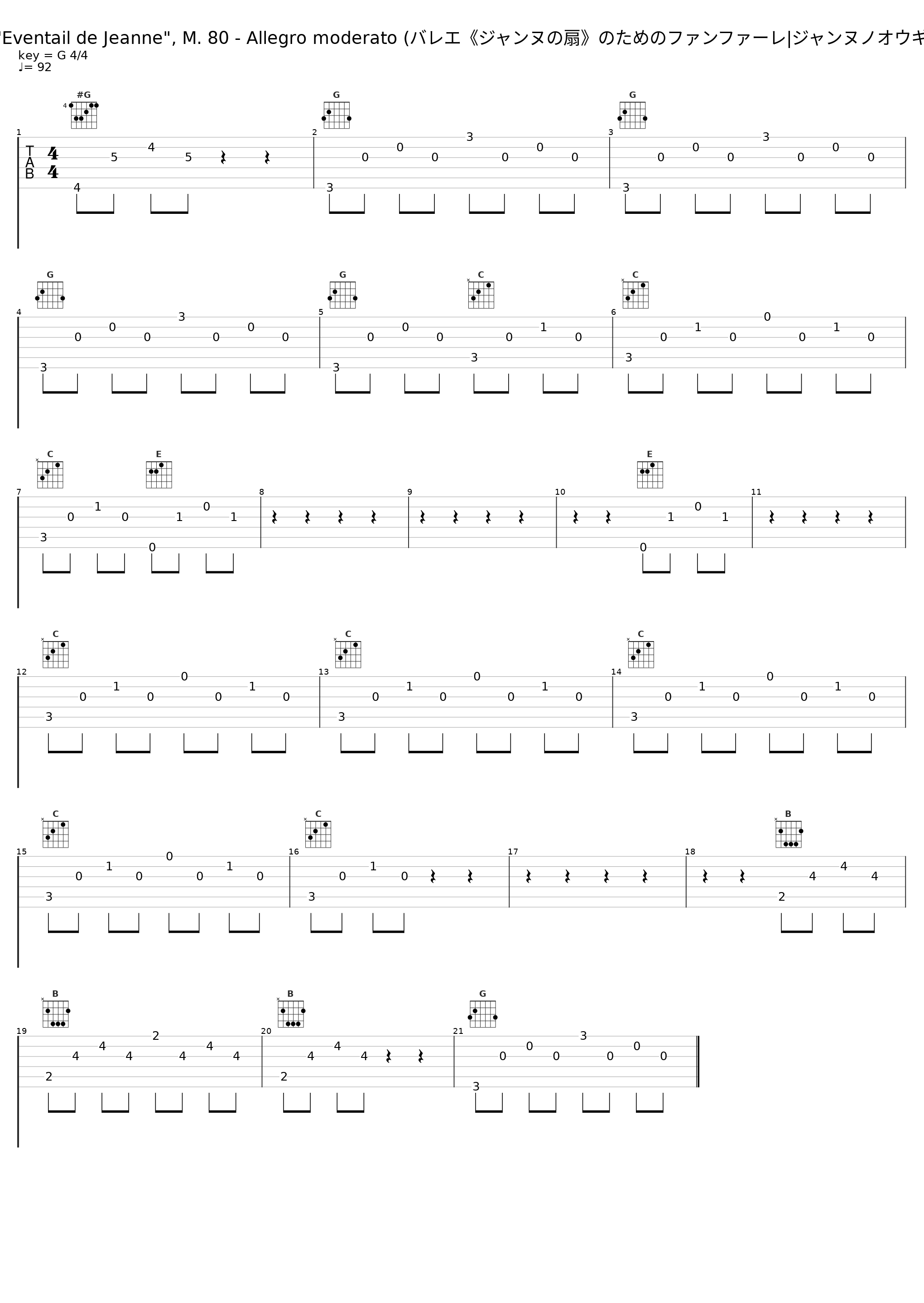 Ravel: Fanfare from "L'Eventail de Jeanne", M. 80 - Allegro moderato (バレエ《ジャンヌの扇》のためのファンファーレ|ジャンヌノオウギノタメノファンファーレ)_London Symphony Orchestra,Claudio Abbado_1