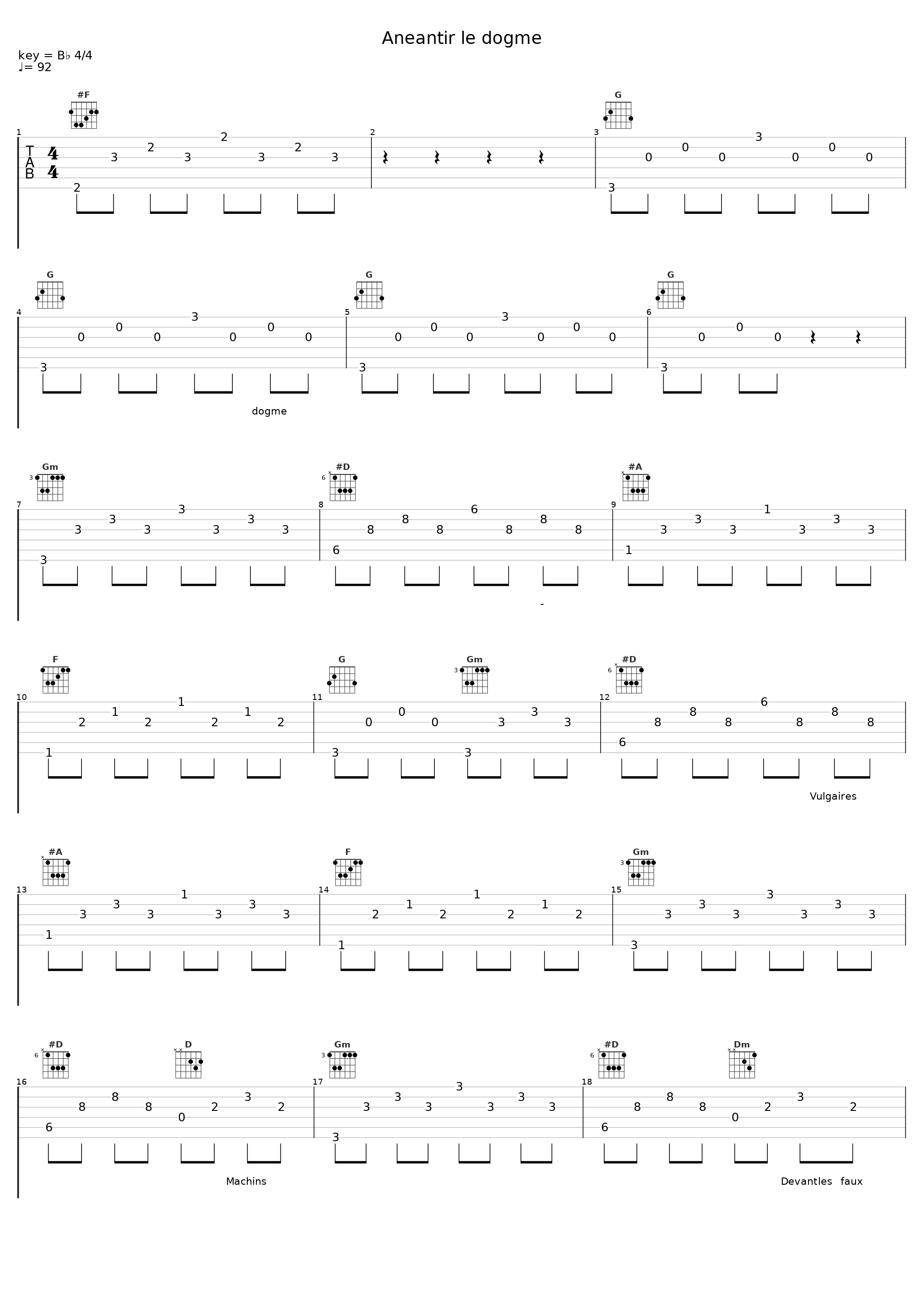 Aneantir le dogme_Vulgaires Machins_1