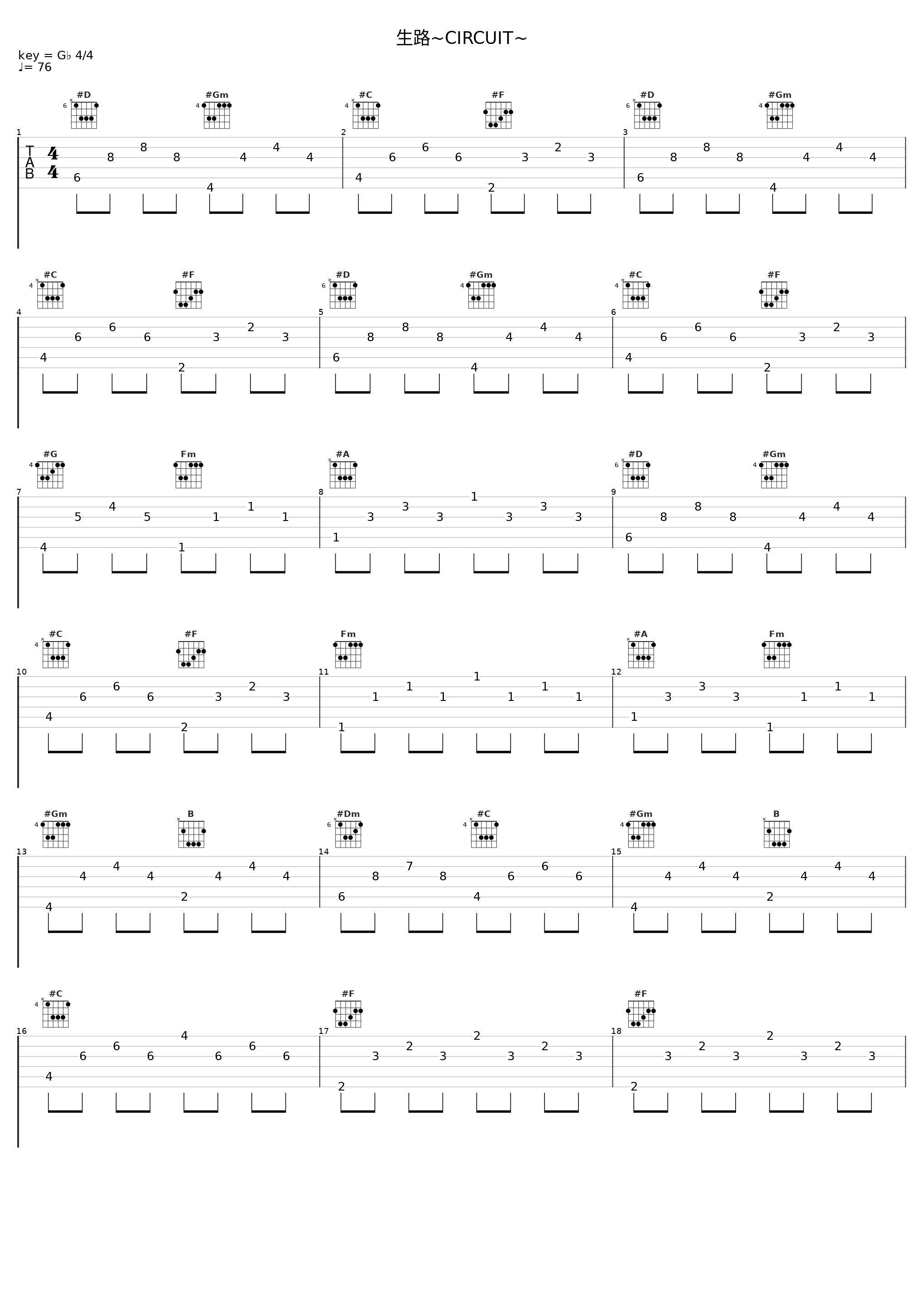 生路~CIRCUIT~_光栄BGM部_1