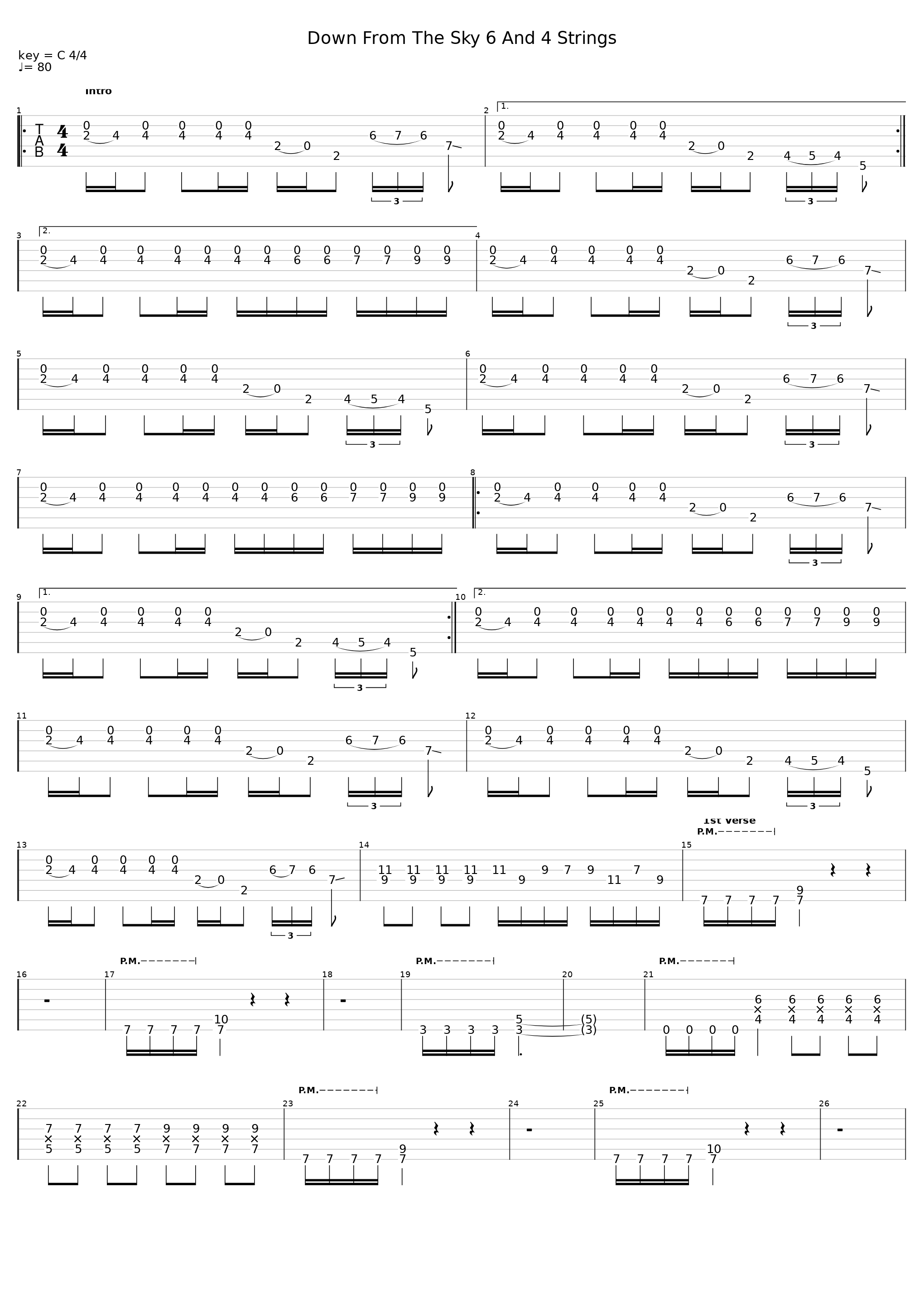 Down From The Sky 6 And 4 Strings_Testtestestsetttse_1