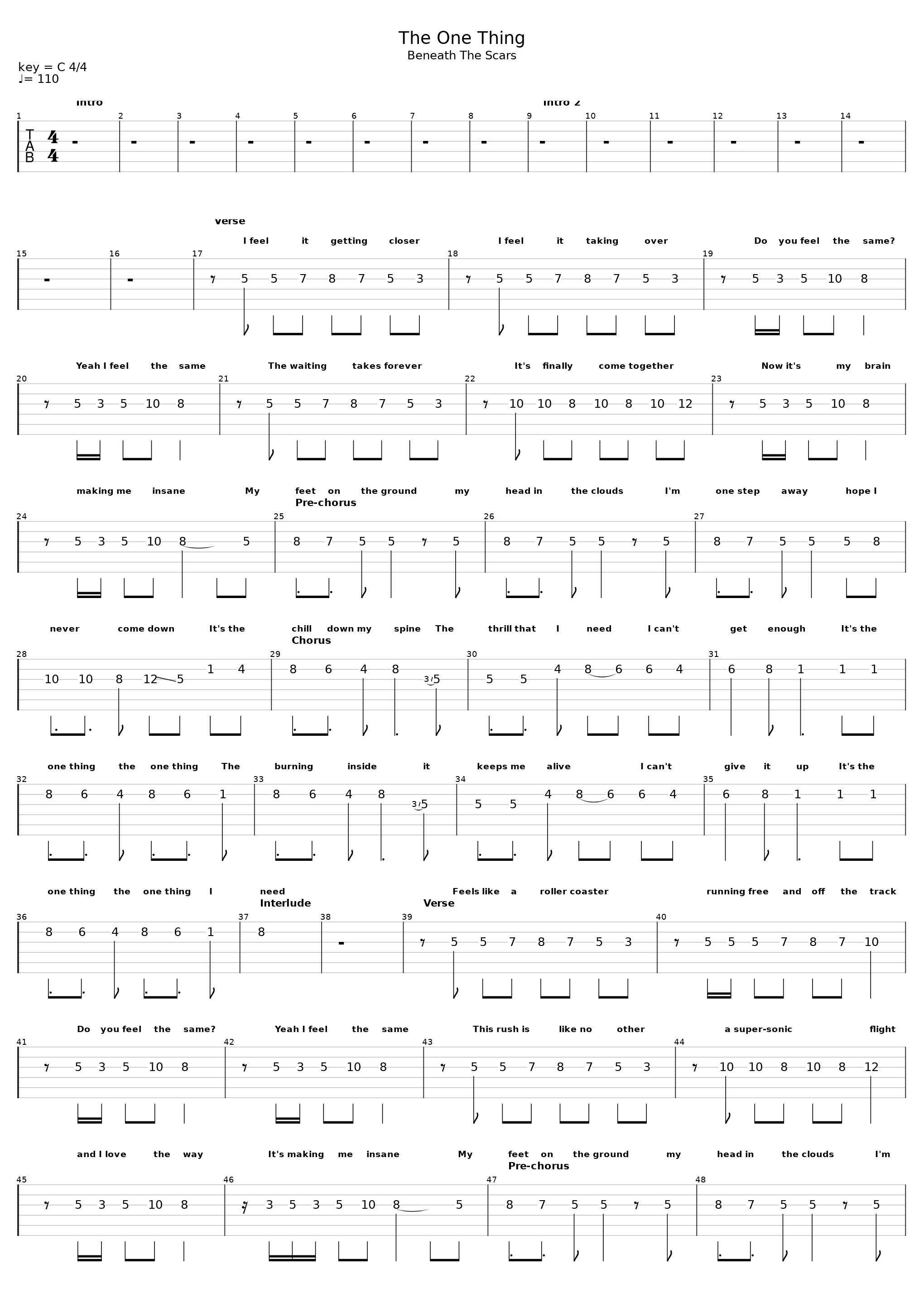 The One Thing_12 Stones_1
