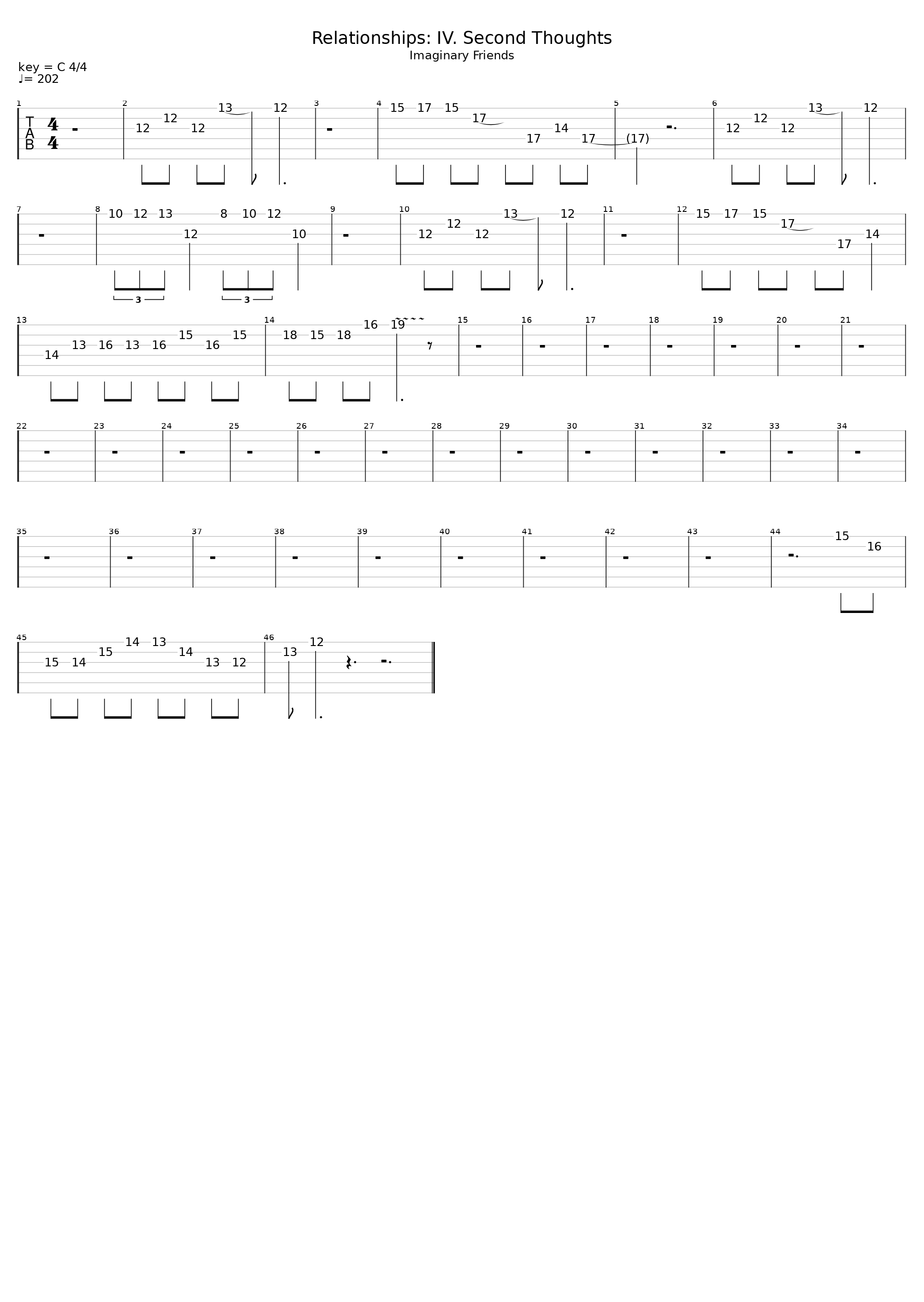 Relationships Iv Second Thoughts_Act_1