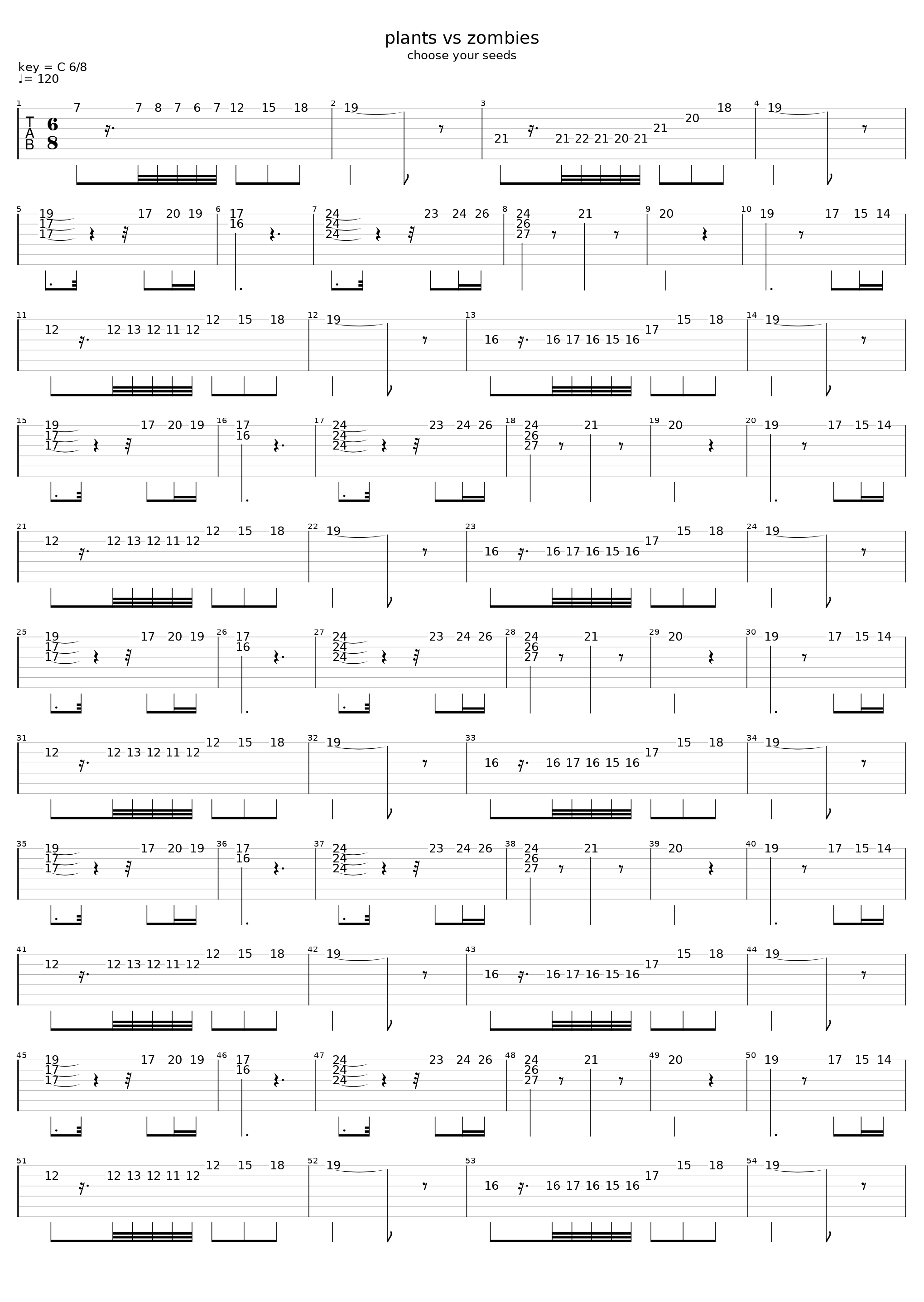 Plants Vs Zombies - Choose Your Seeds_Plants Vs Zombies Theme_1