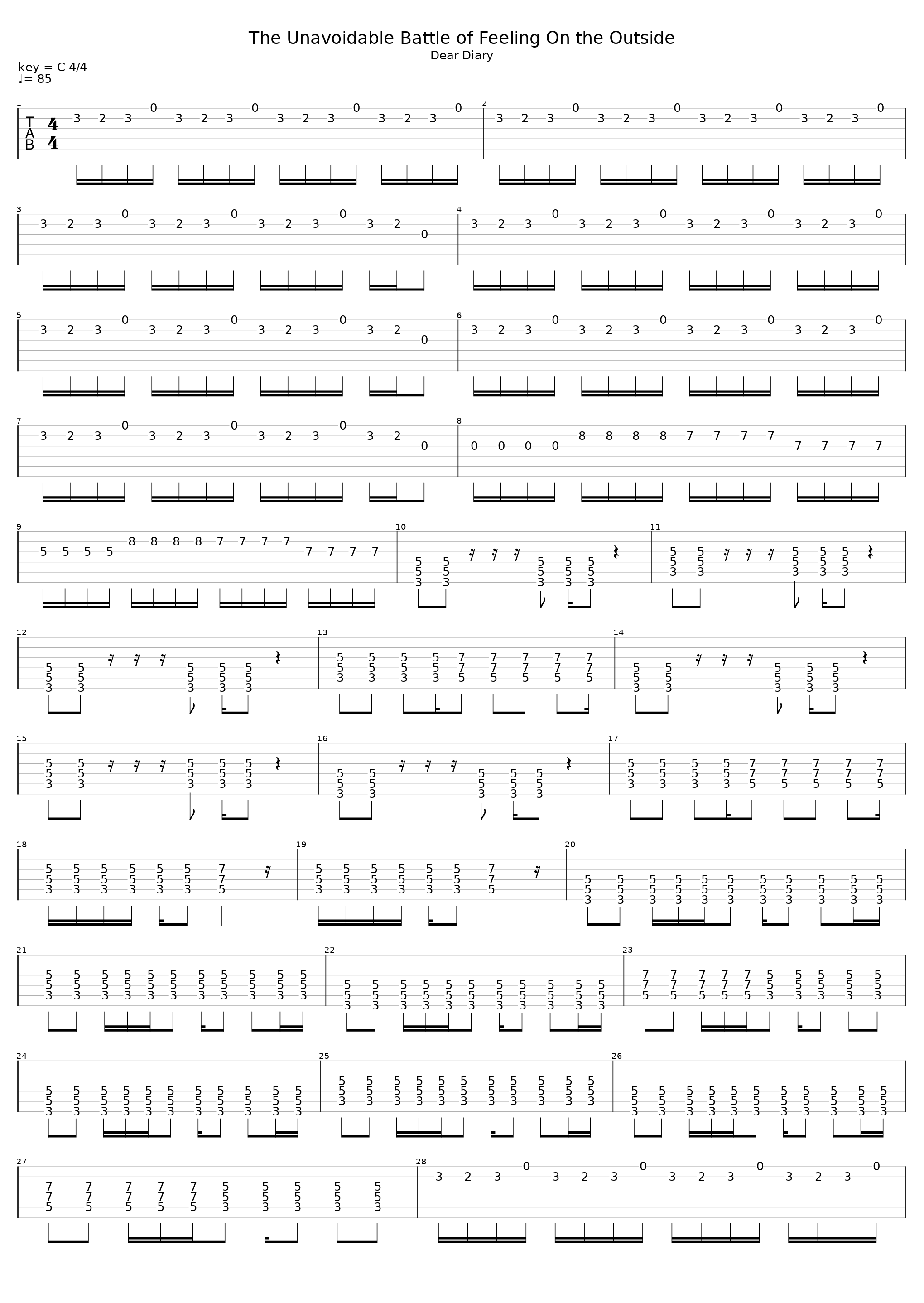 The Unavoidable Battle Of Feeling On The Outside_Fm Static_1