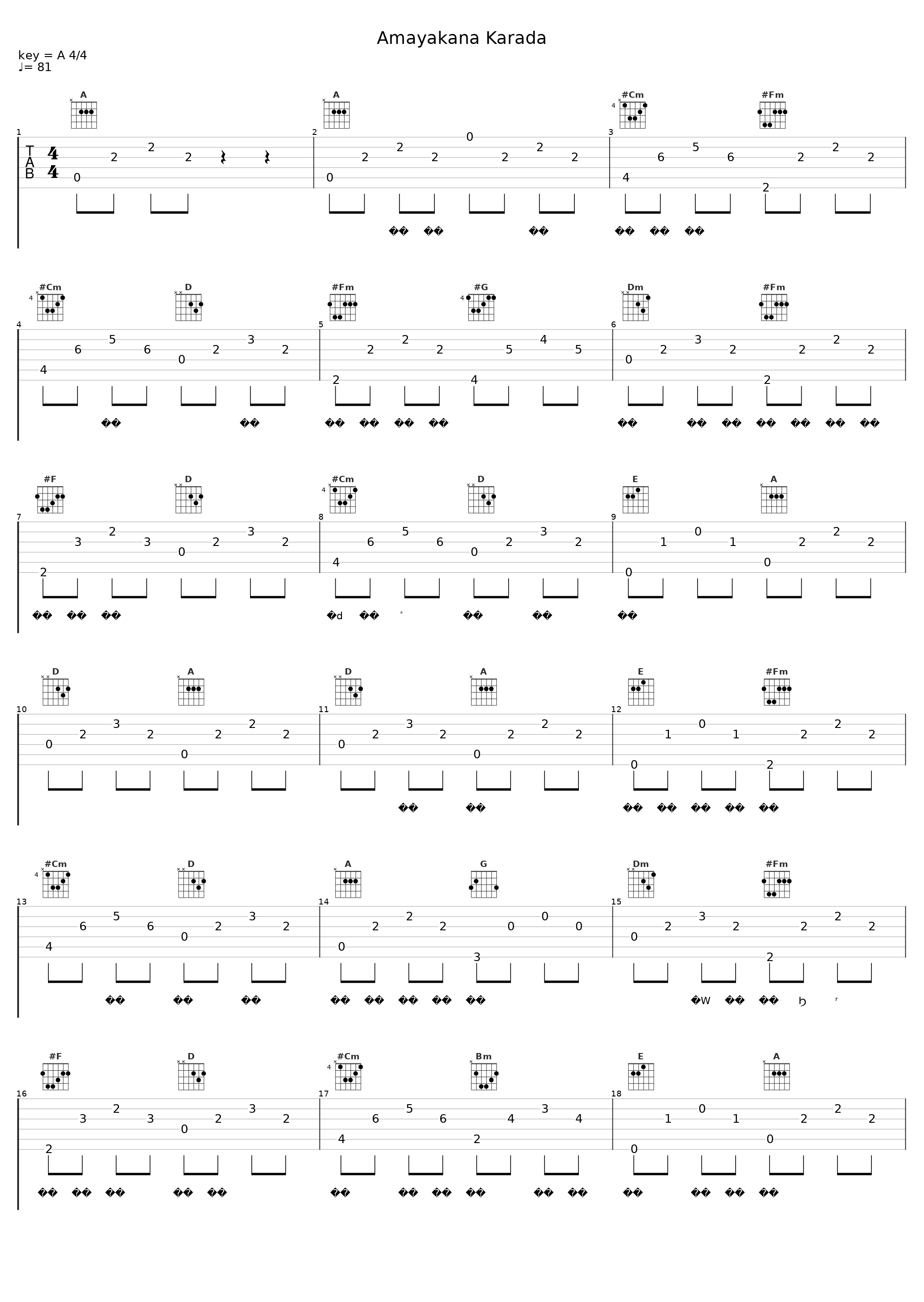Amayakana Karada_KIRINJI_1