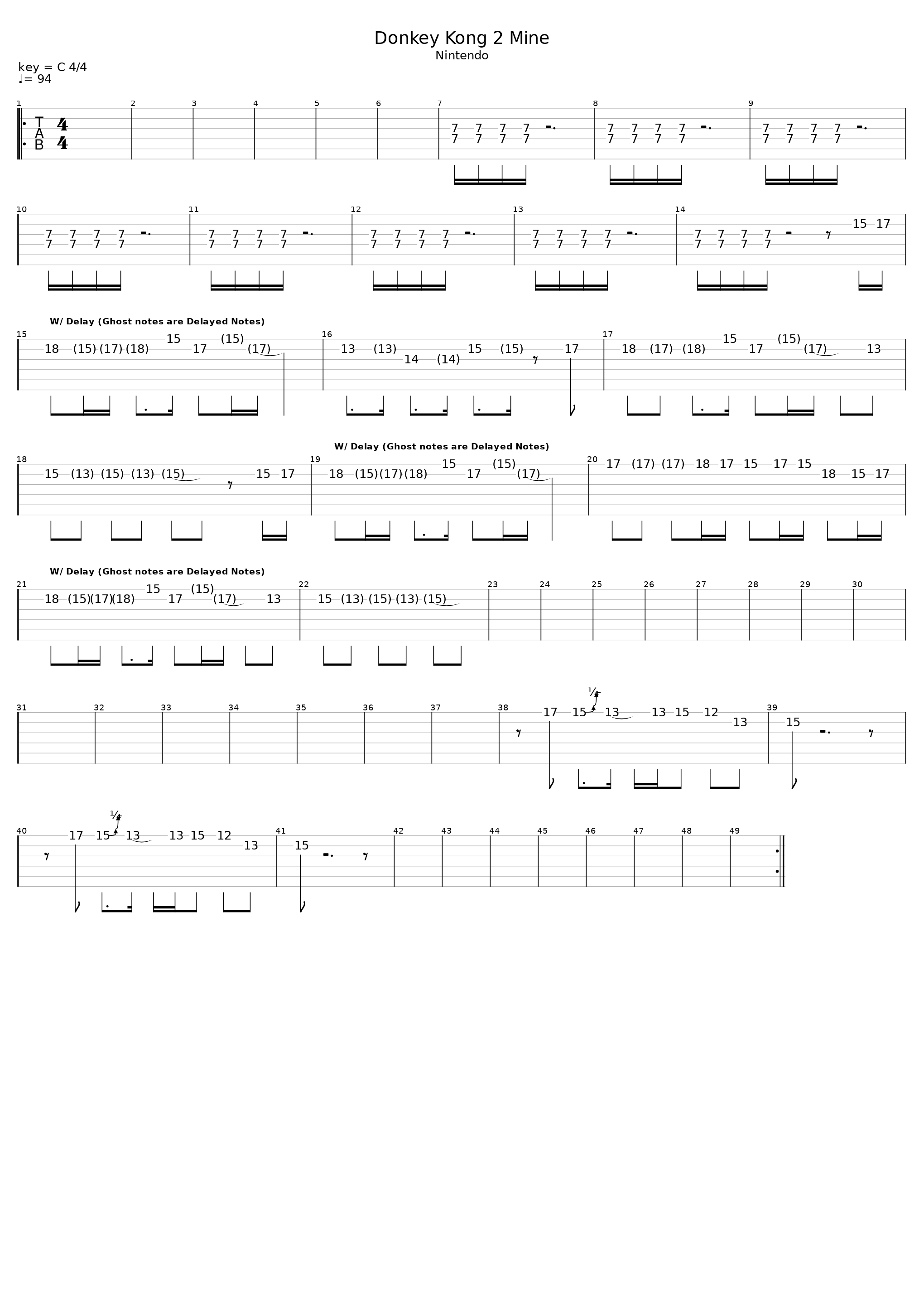 Donkey Kong Country 2 - Mine Theme_David Wise_1