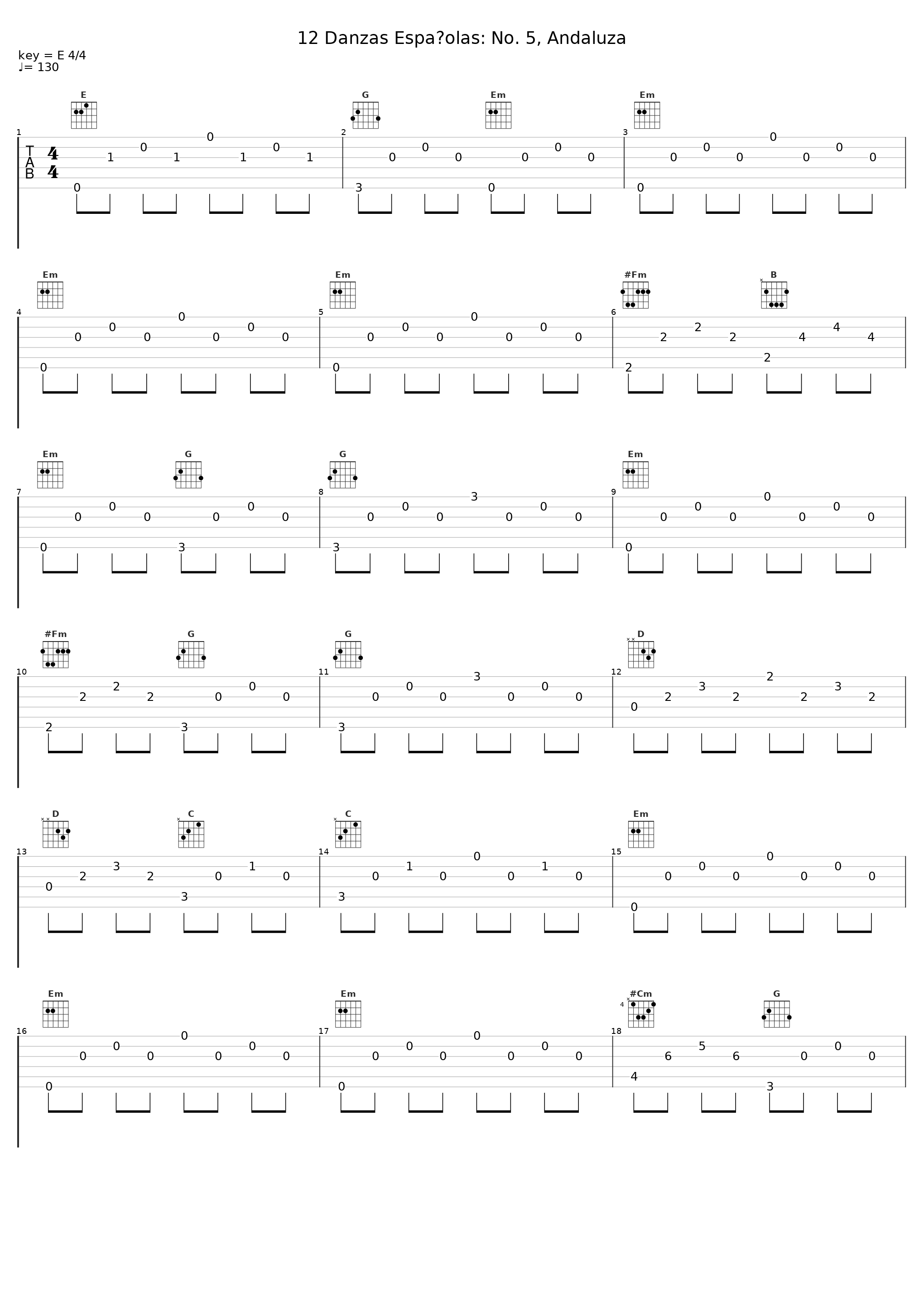 12 Danzas Españolas: No. 5, Andaluza_Rafael Orozco_1